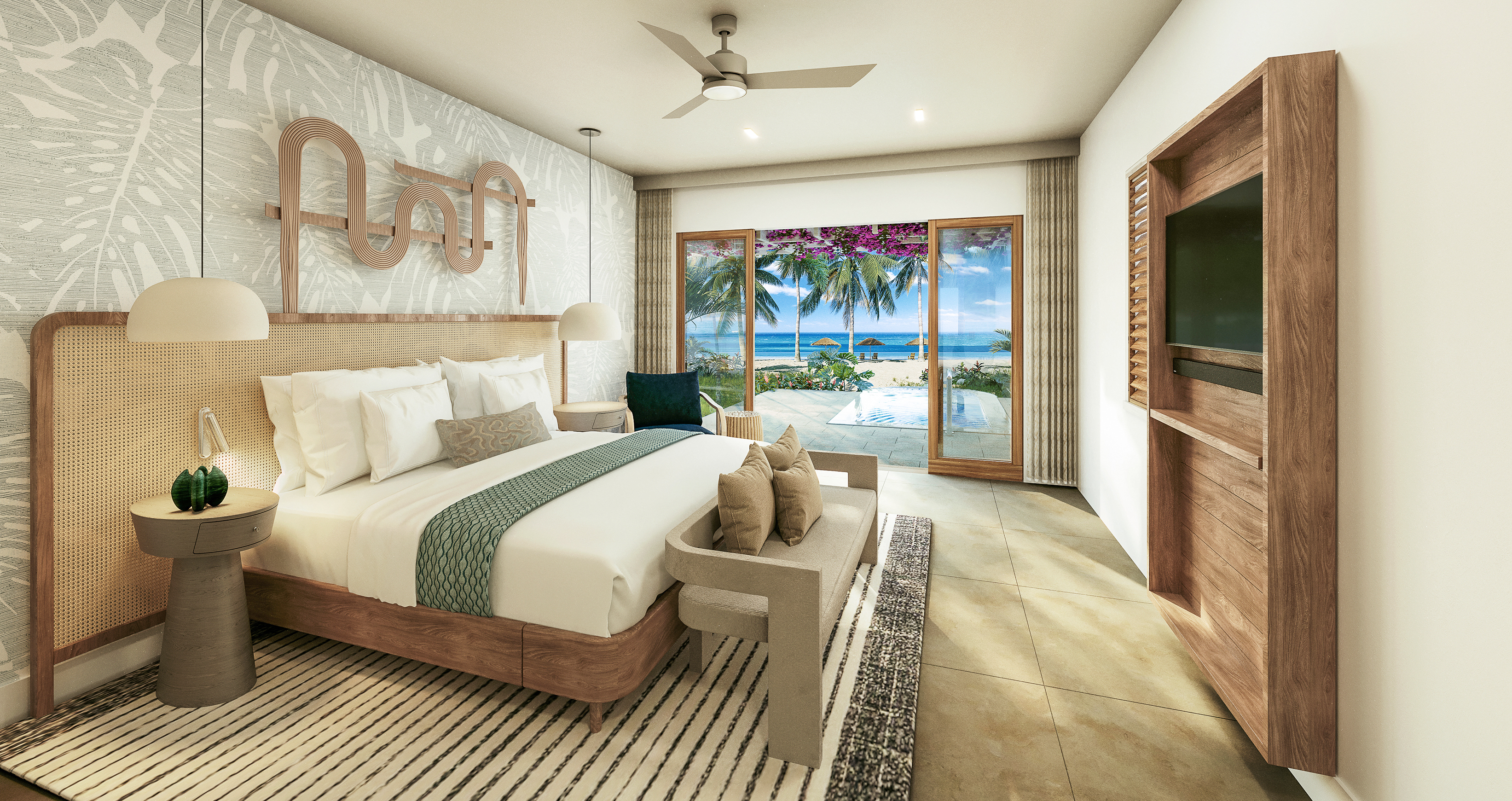 Suite Beach Front with Private Pool