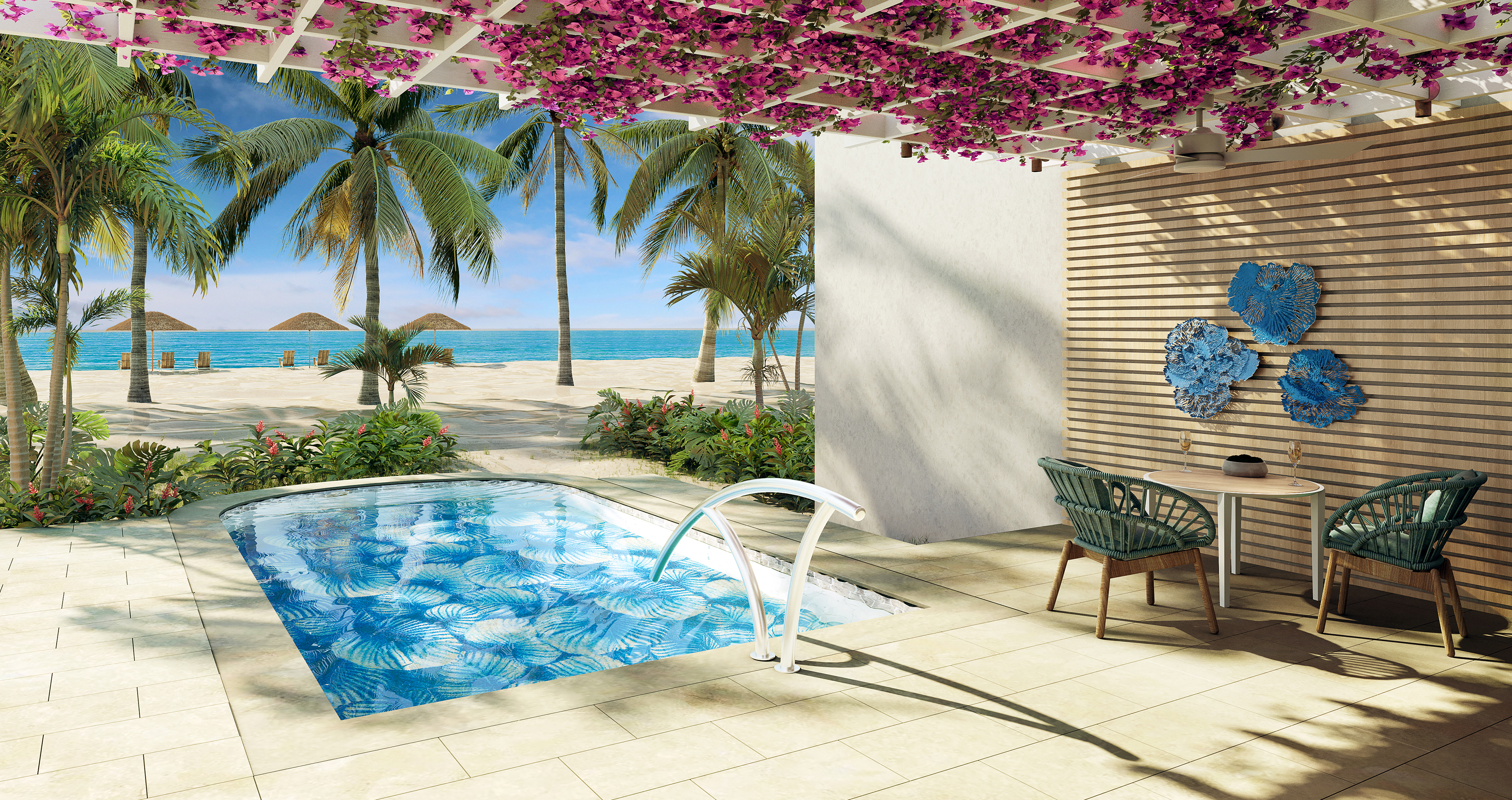 Suite Beach Front with Private Pool