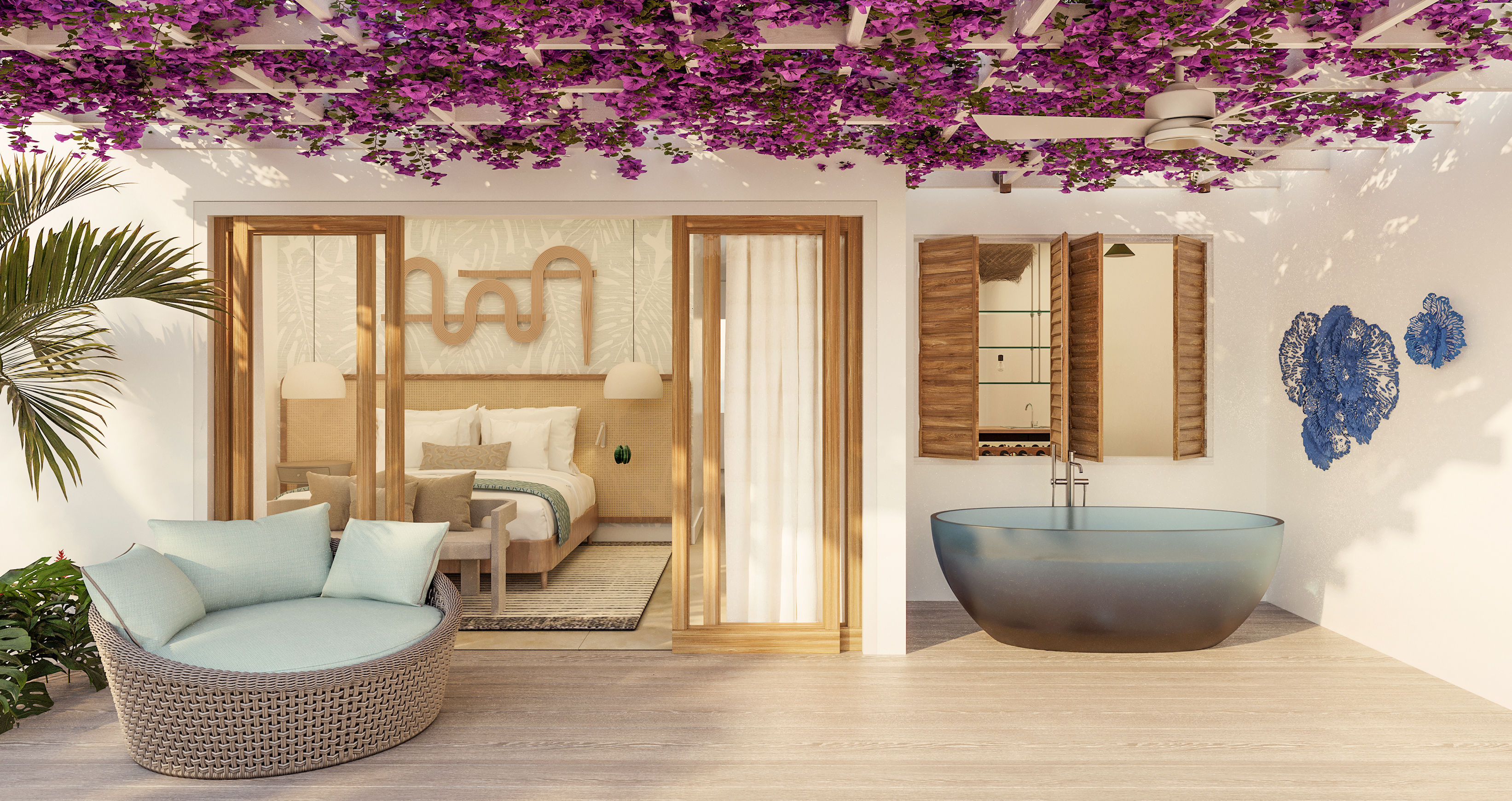 Suite Beach Front with Private Pool