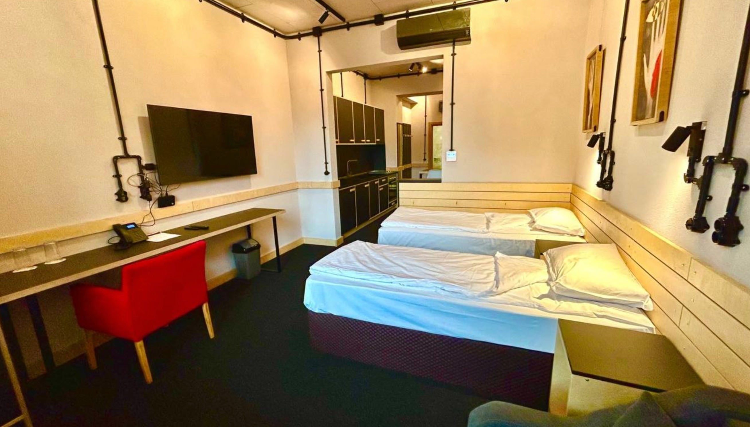 Studio Two Bedrooms One Bathroom