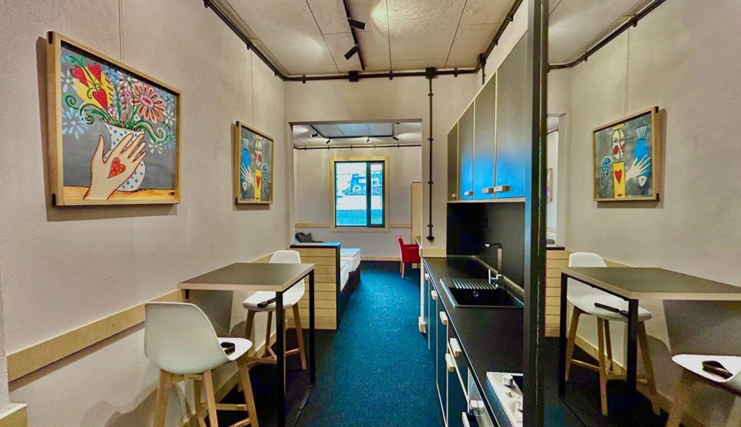 Studio Two Bedrooms One Bathroom