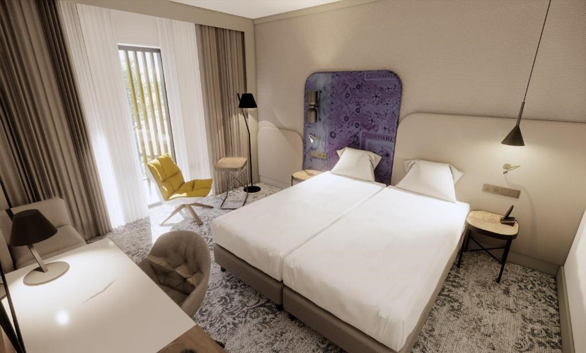 Double with Double Bed