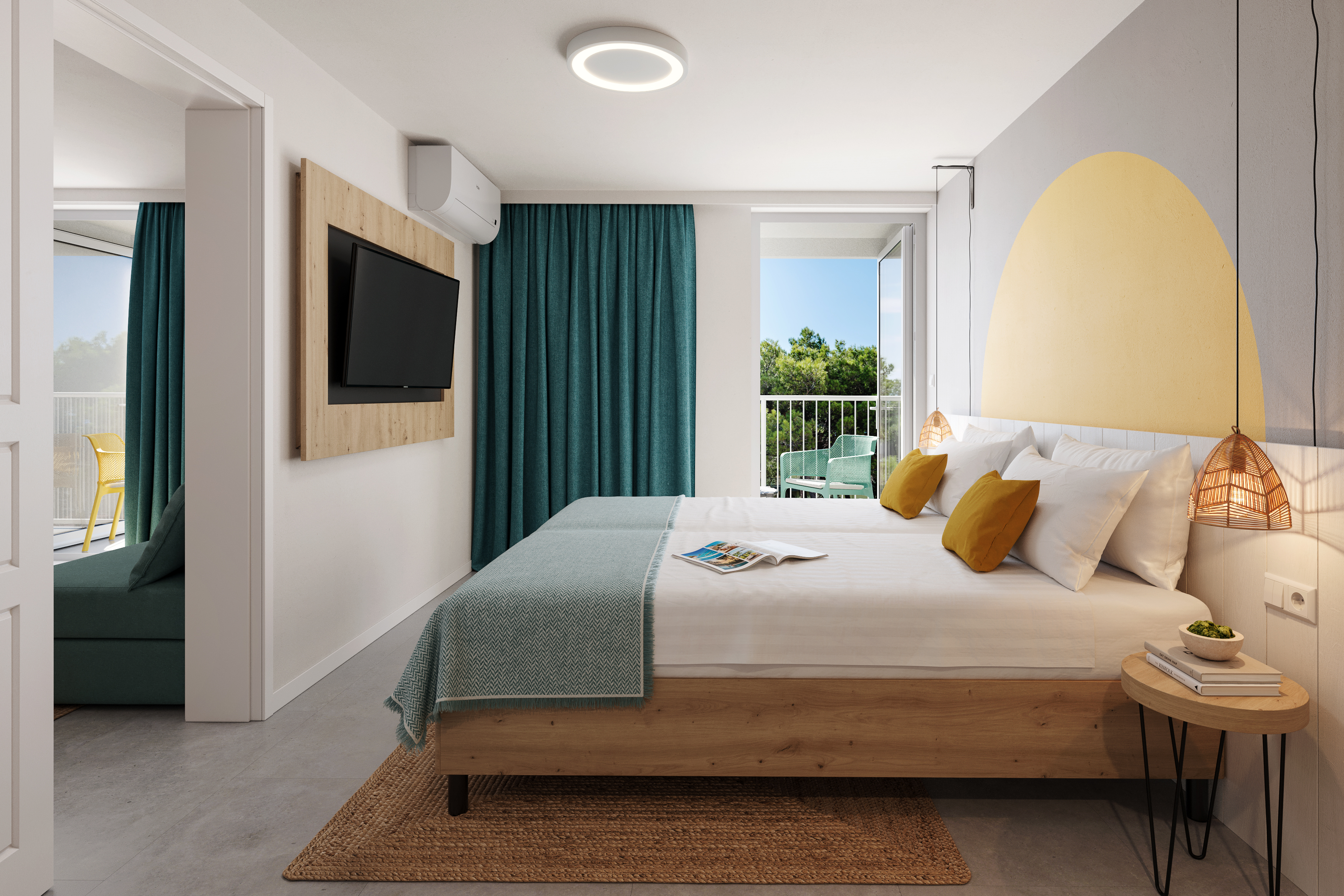 Family Room Park View with Balcony