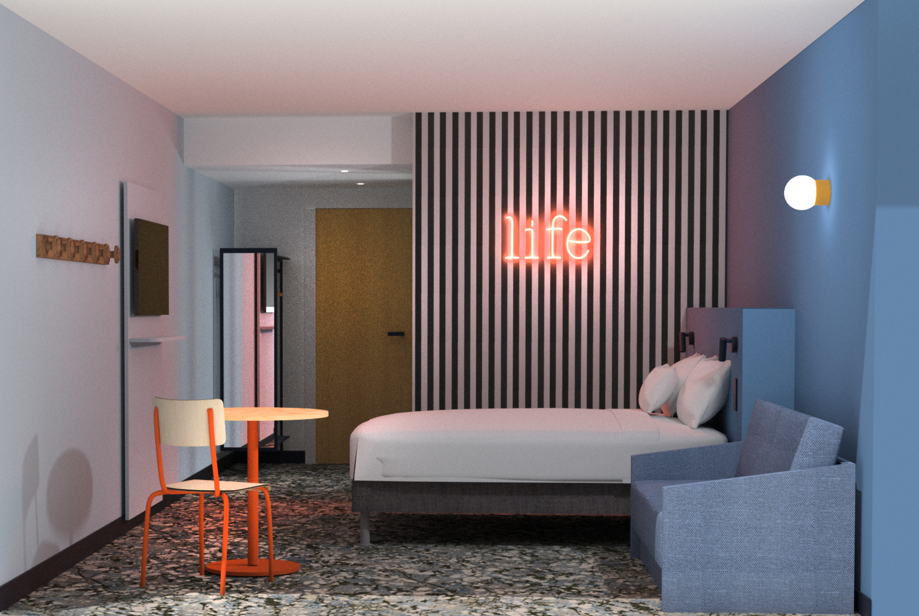 Double with Double Bed