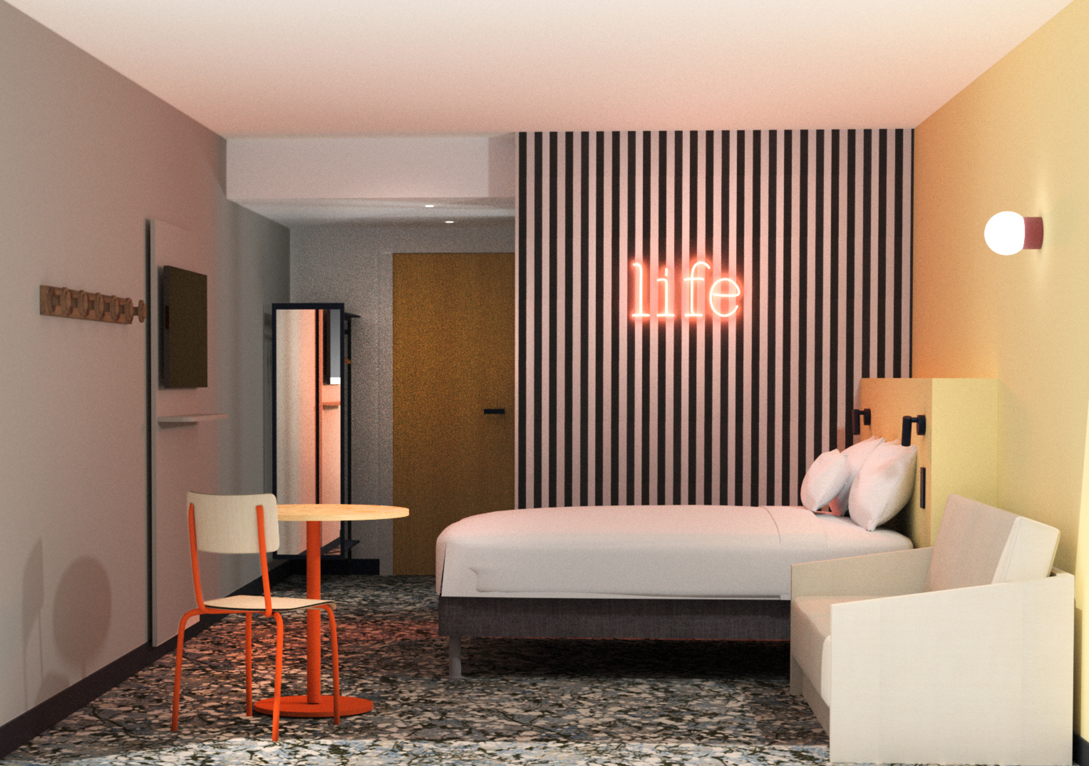 Double with Double Bed