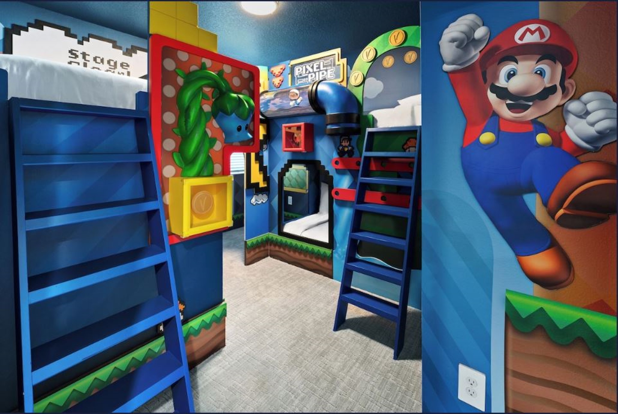 Home Six Bedrooms with More Than Three Bathrooms