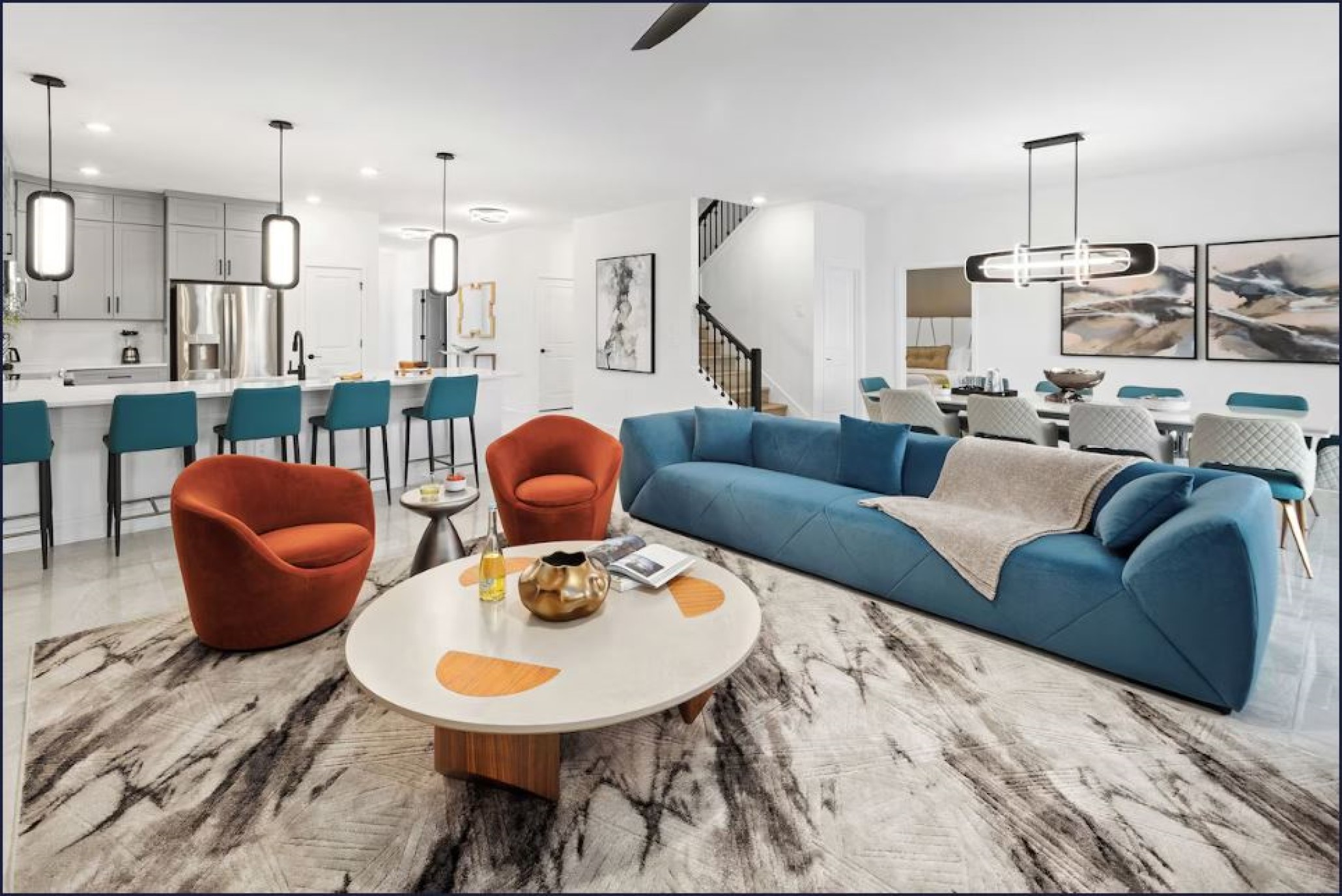 Home Six Bedrooms with More Than Three Bathrooms