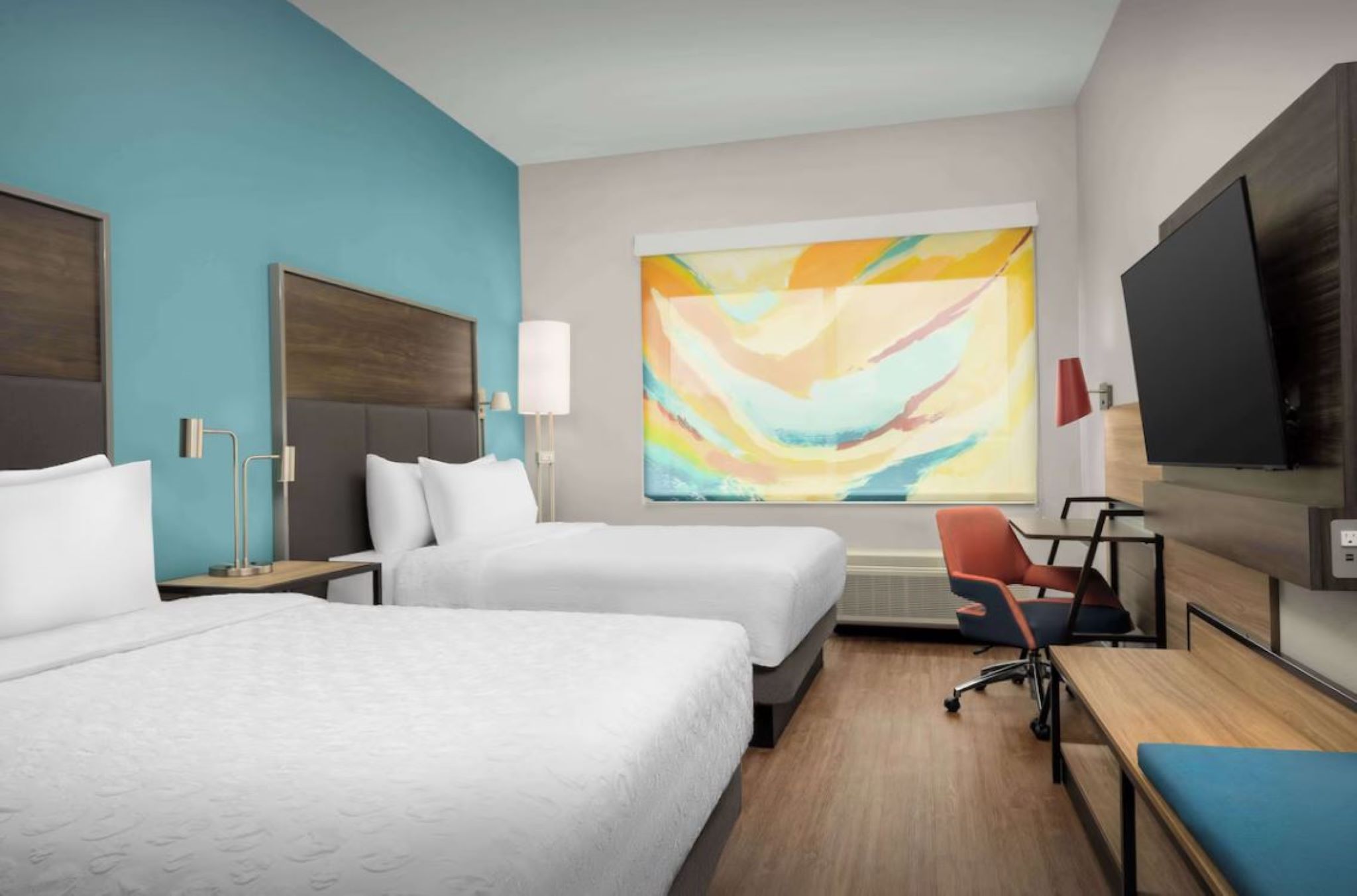 Double Two Queen Beds