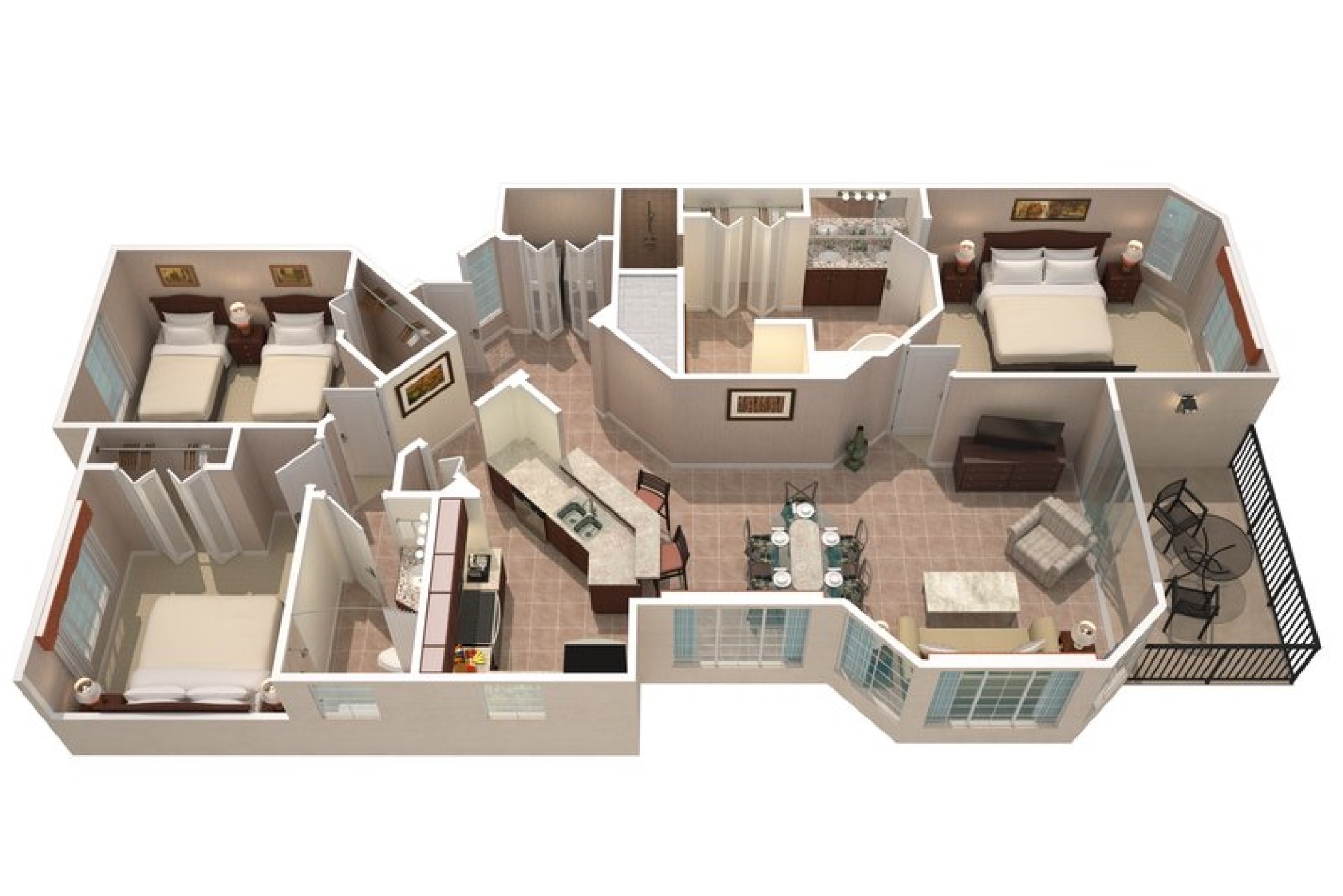 Suite Three Bedrooms