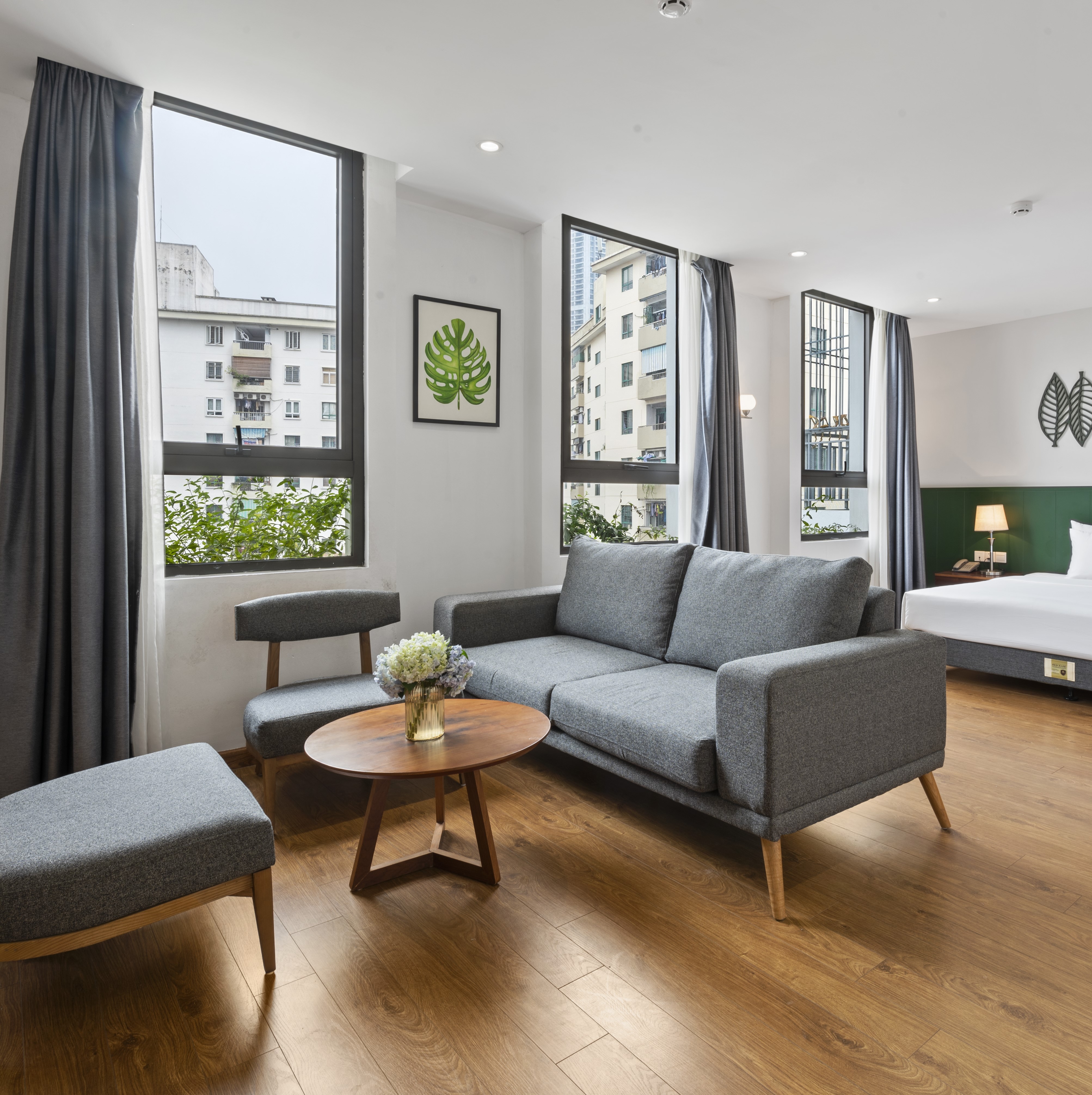 Family Room with Balcony with Views
