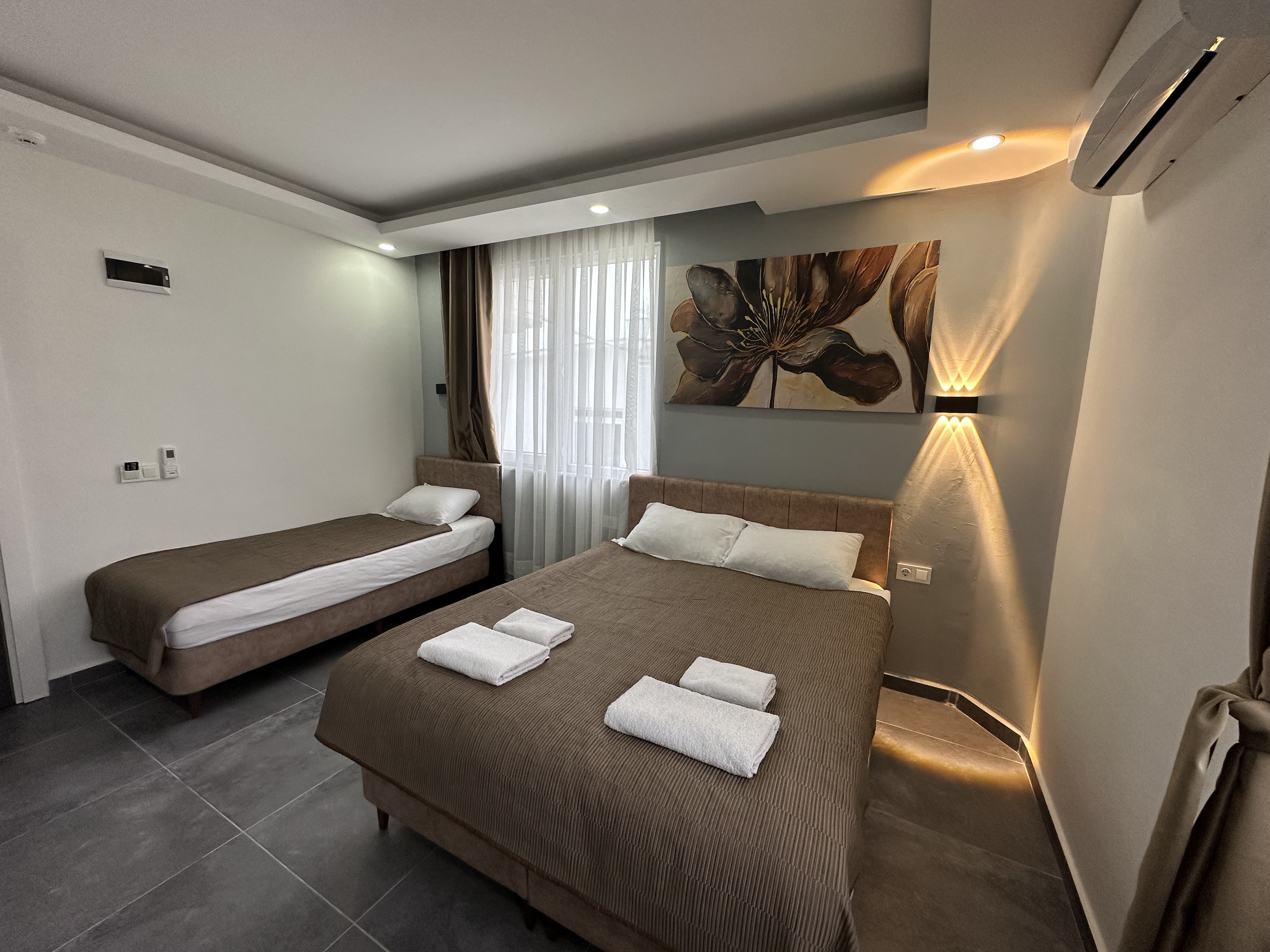 Triple Two Double Beds