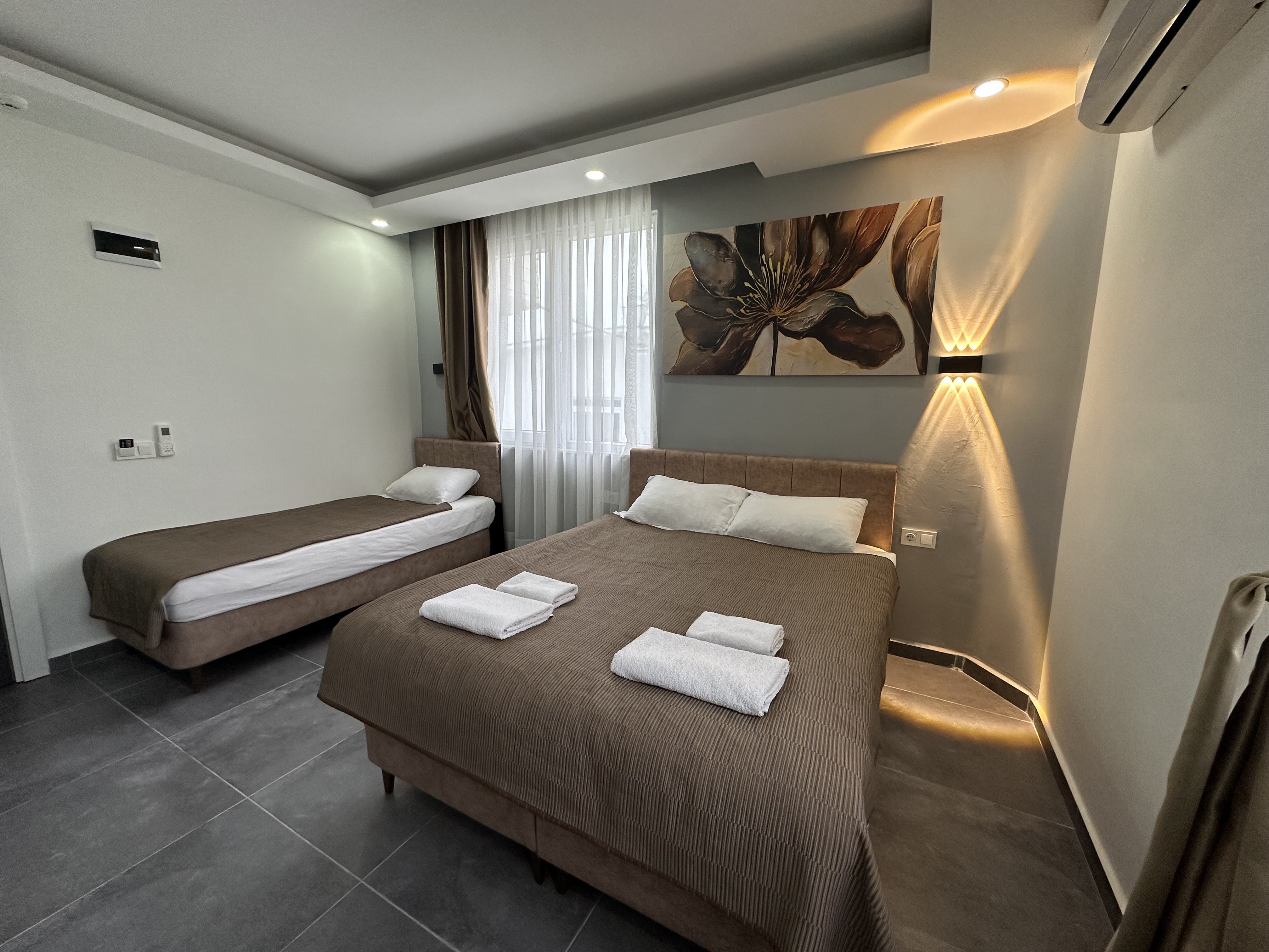 Triple Two Double Beds