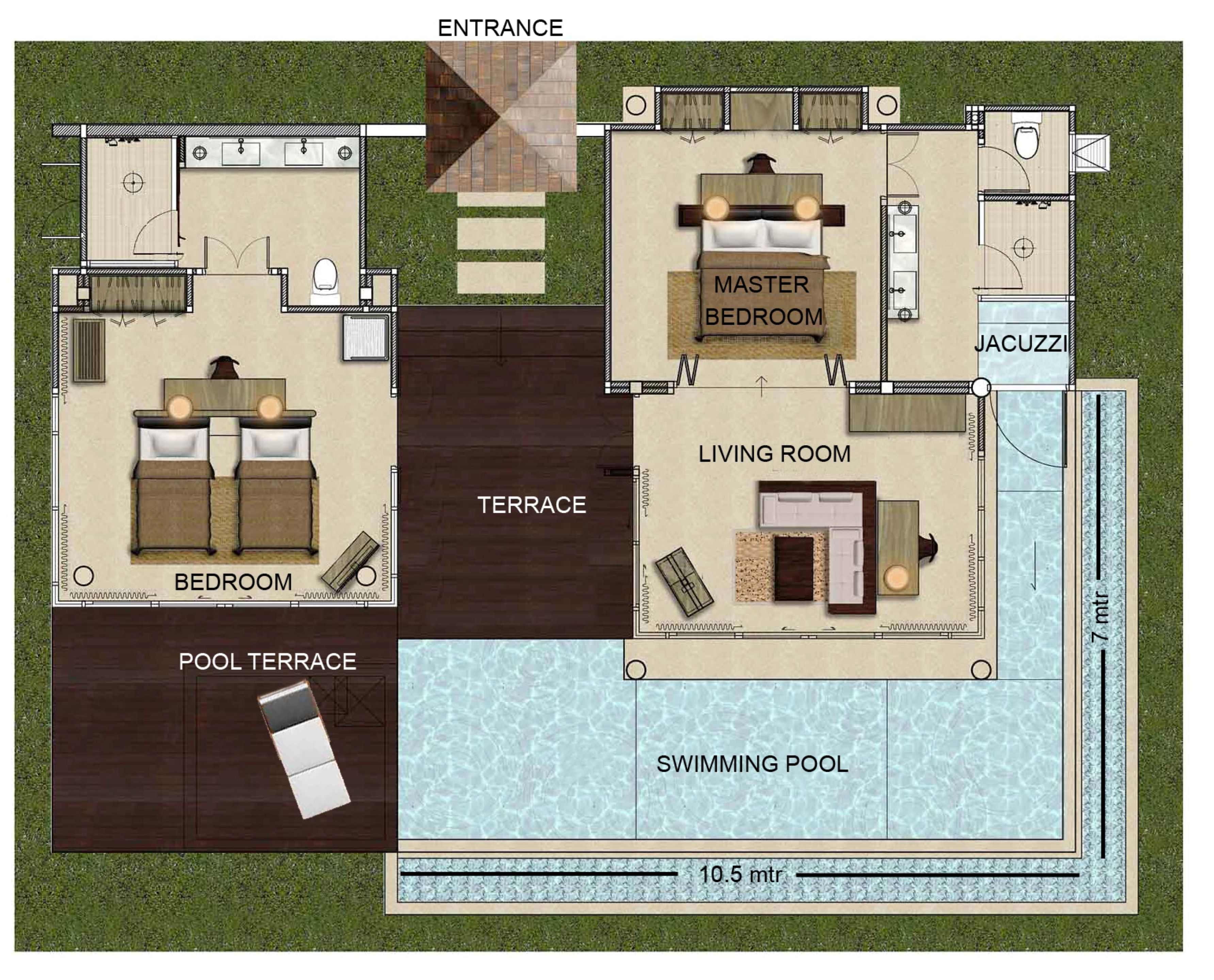 Villa Pool View Two Bedrooms