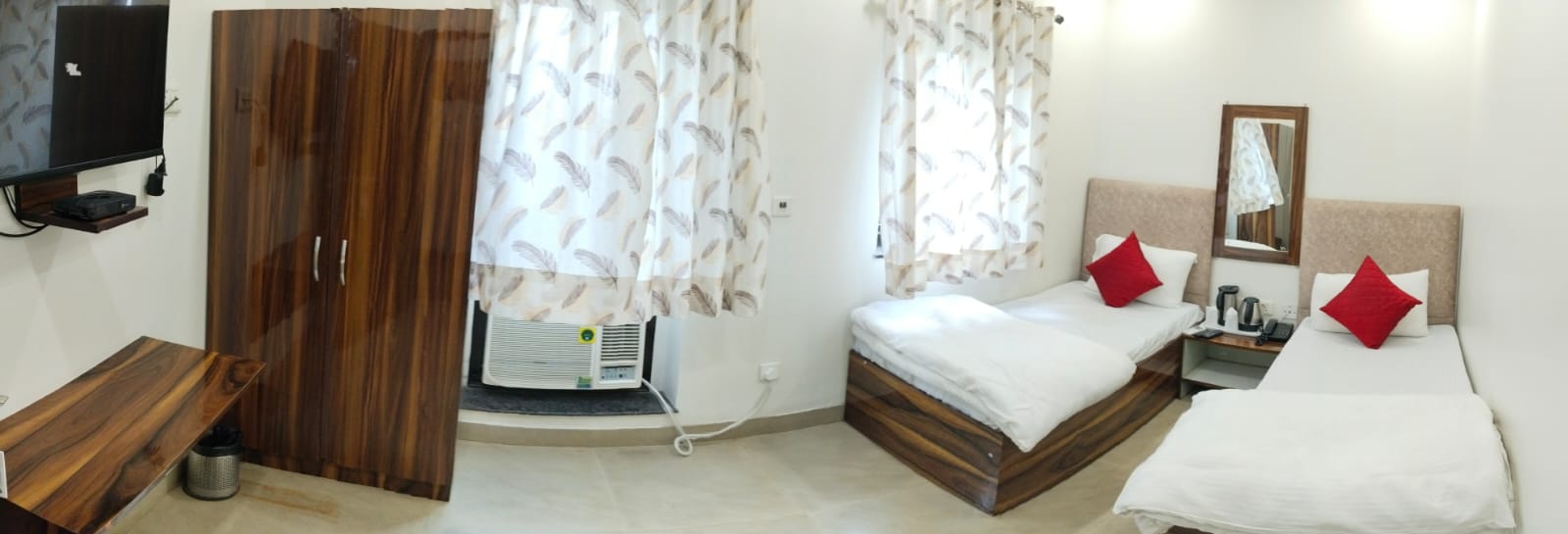 Double or Twin Two Bedrooms One Bathroom