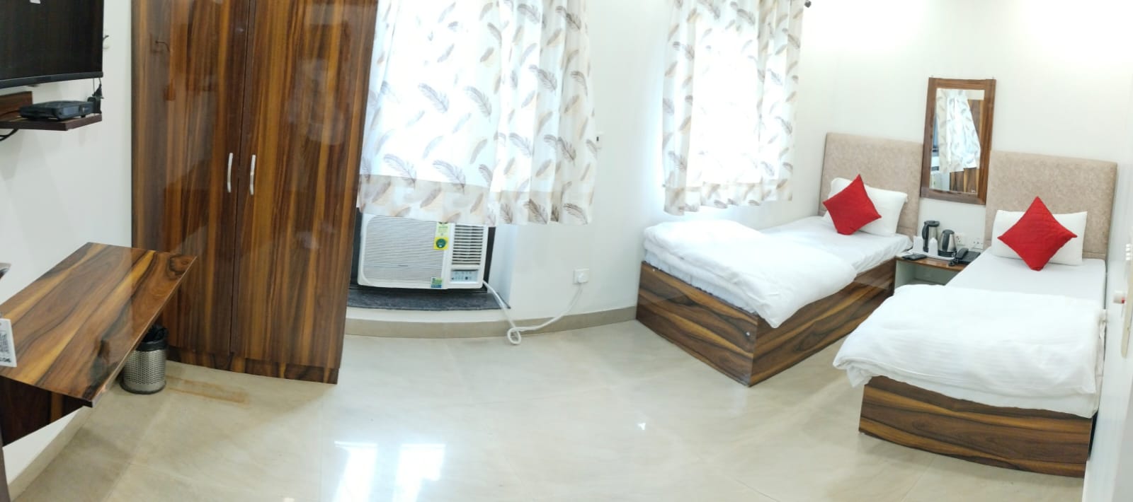 Double or Twin Two Bedrooms One Bathroom