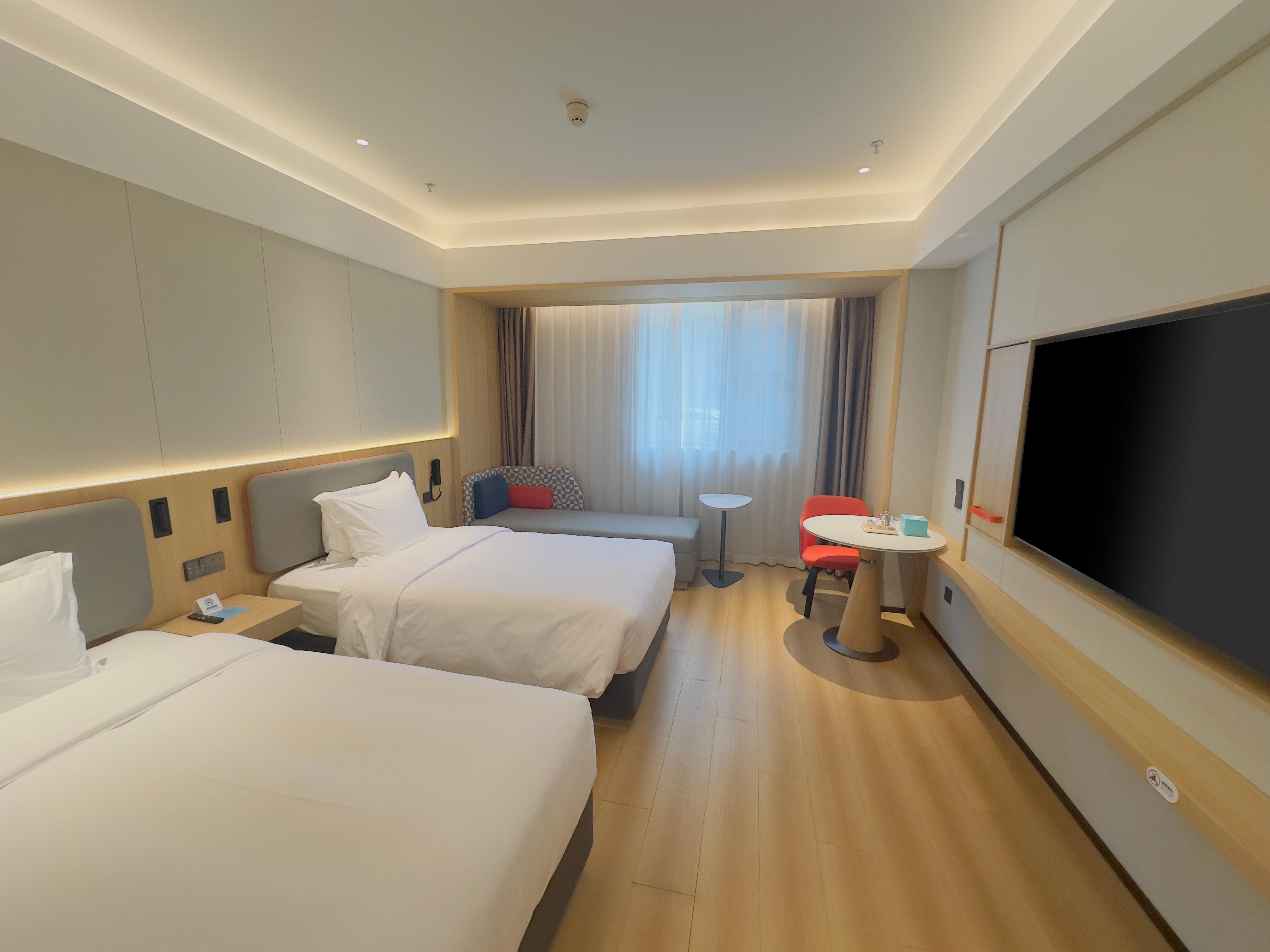 Quadruple City View Two Double Beds