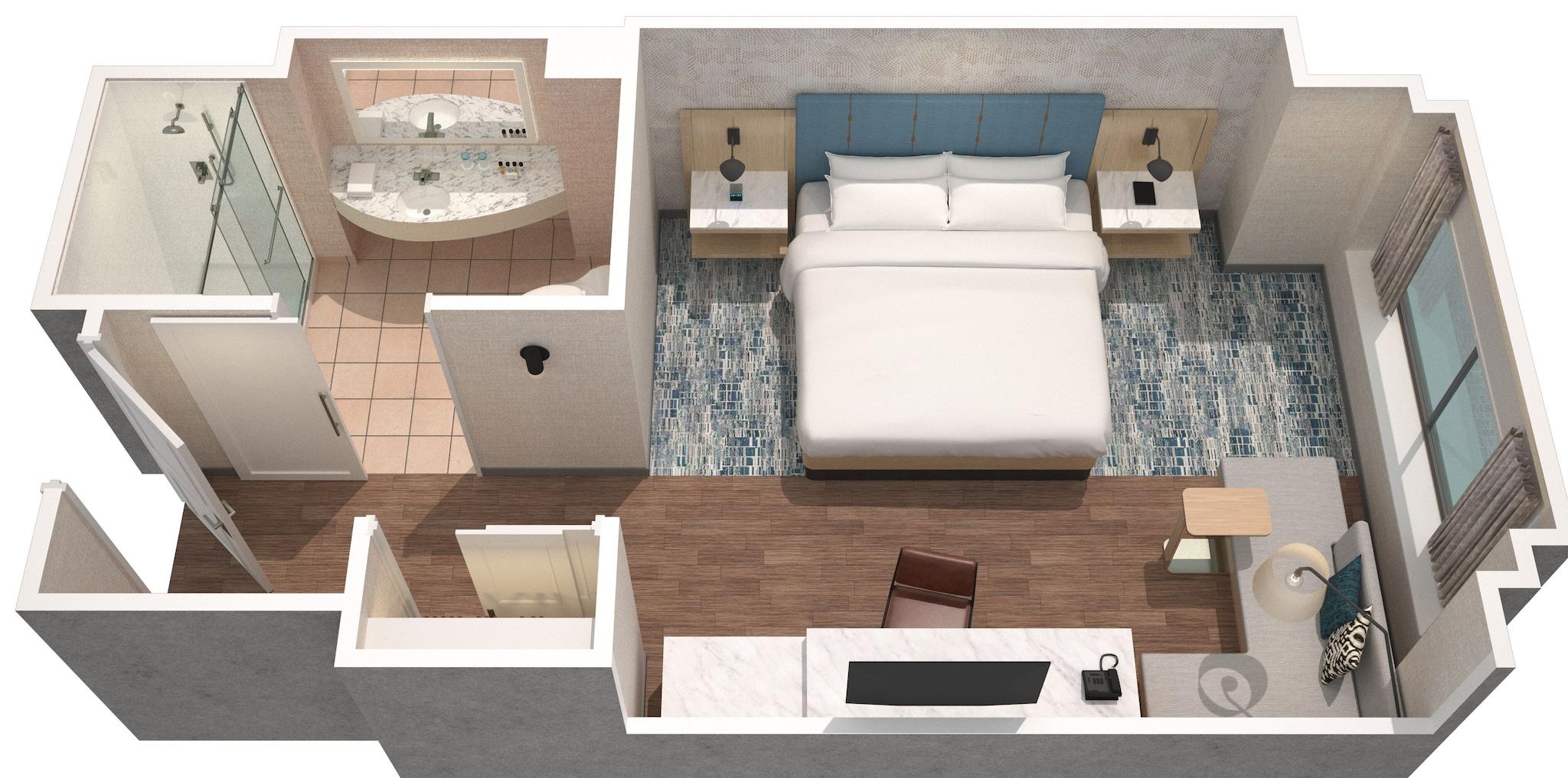 Double City View King Bed