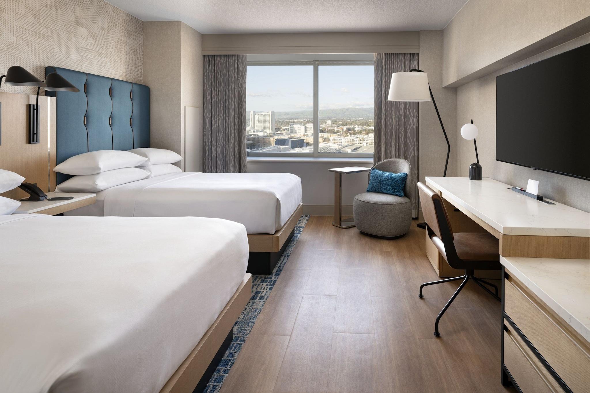 Quadruple City View Two Double Beds