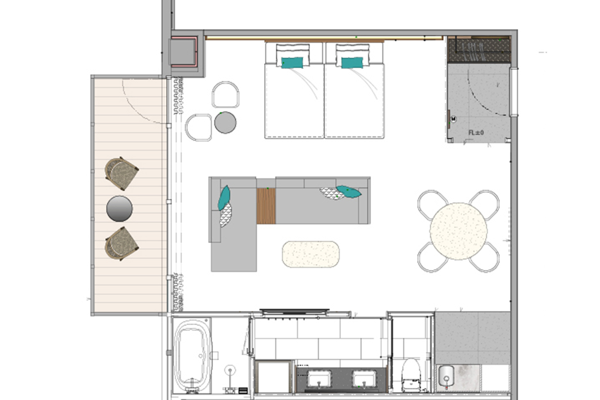 Family Room Capacity 6 One Bedroom