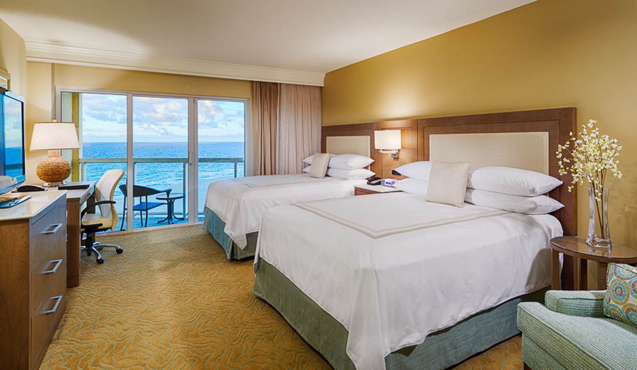 Double Ocean View Two Queen Beds
