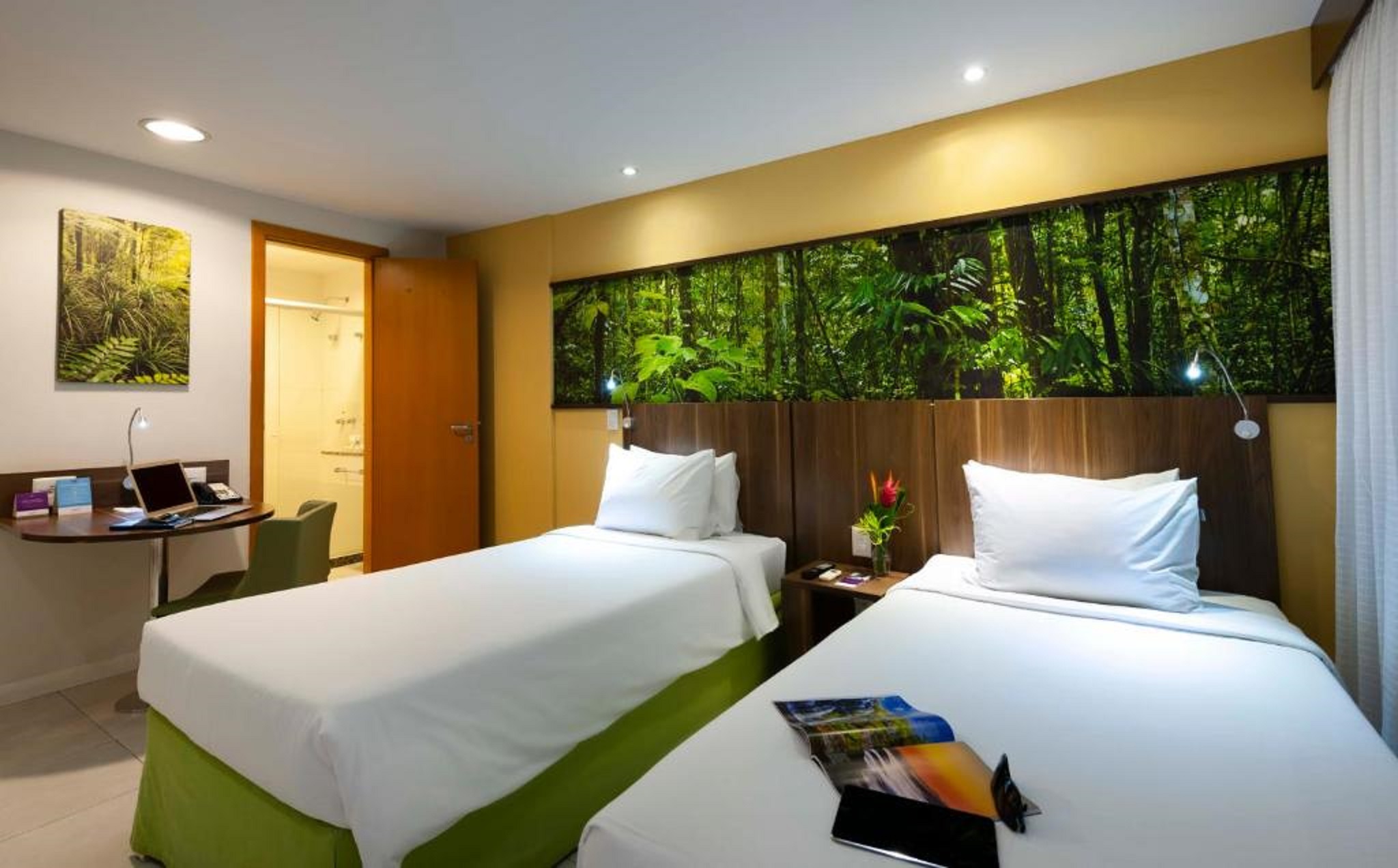 Single Classic Two Double Beds