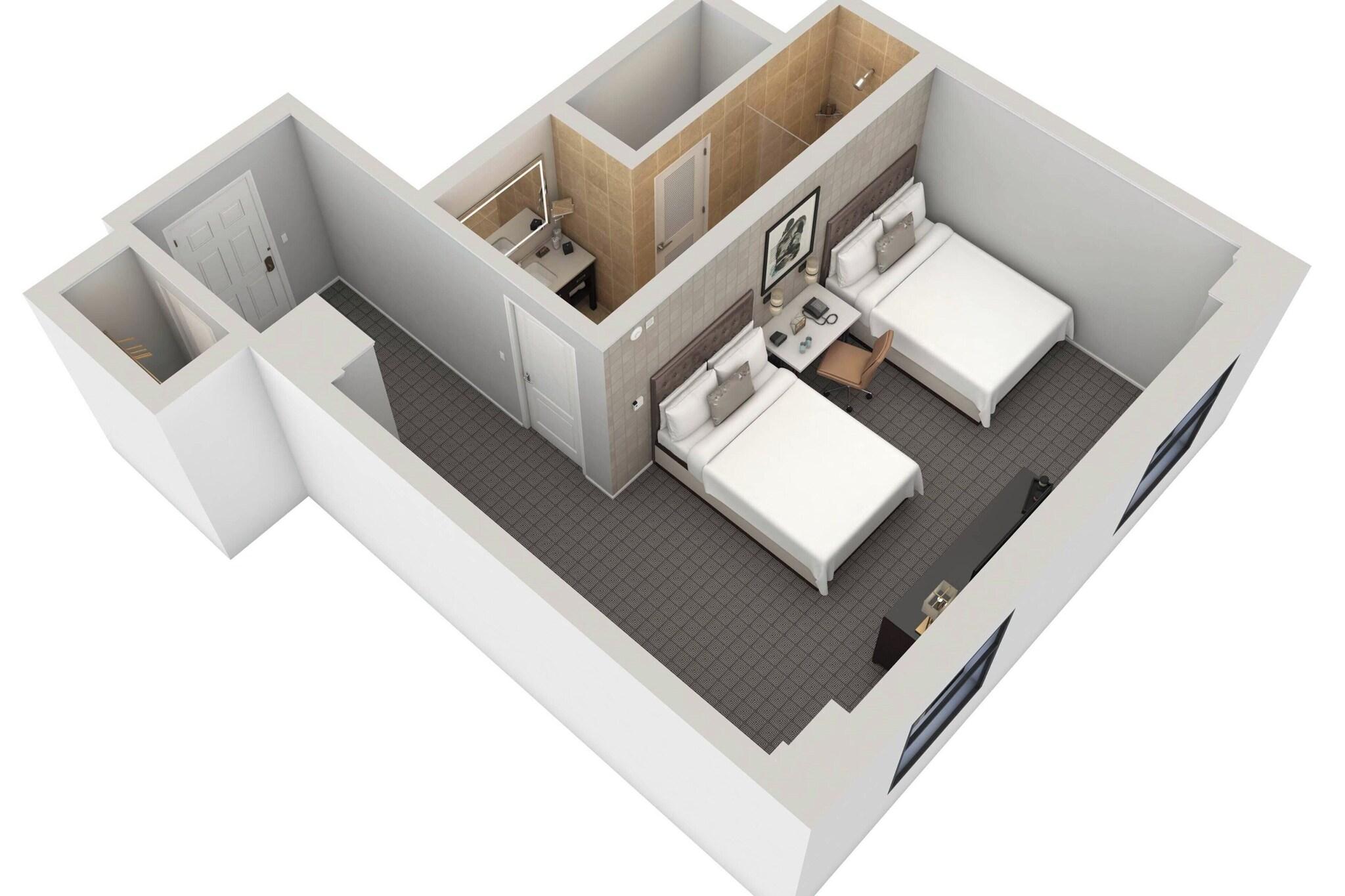 Quadruple Two Double Beds