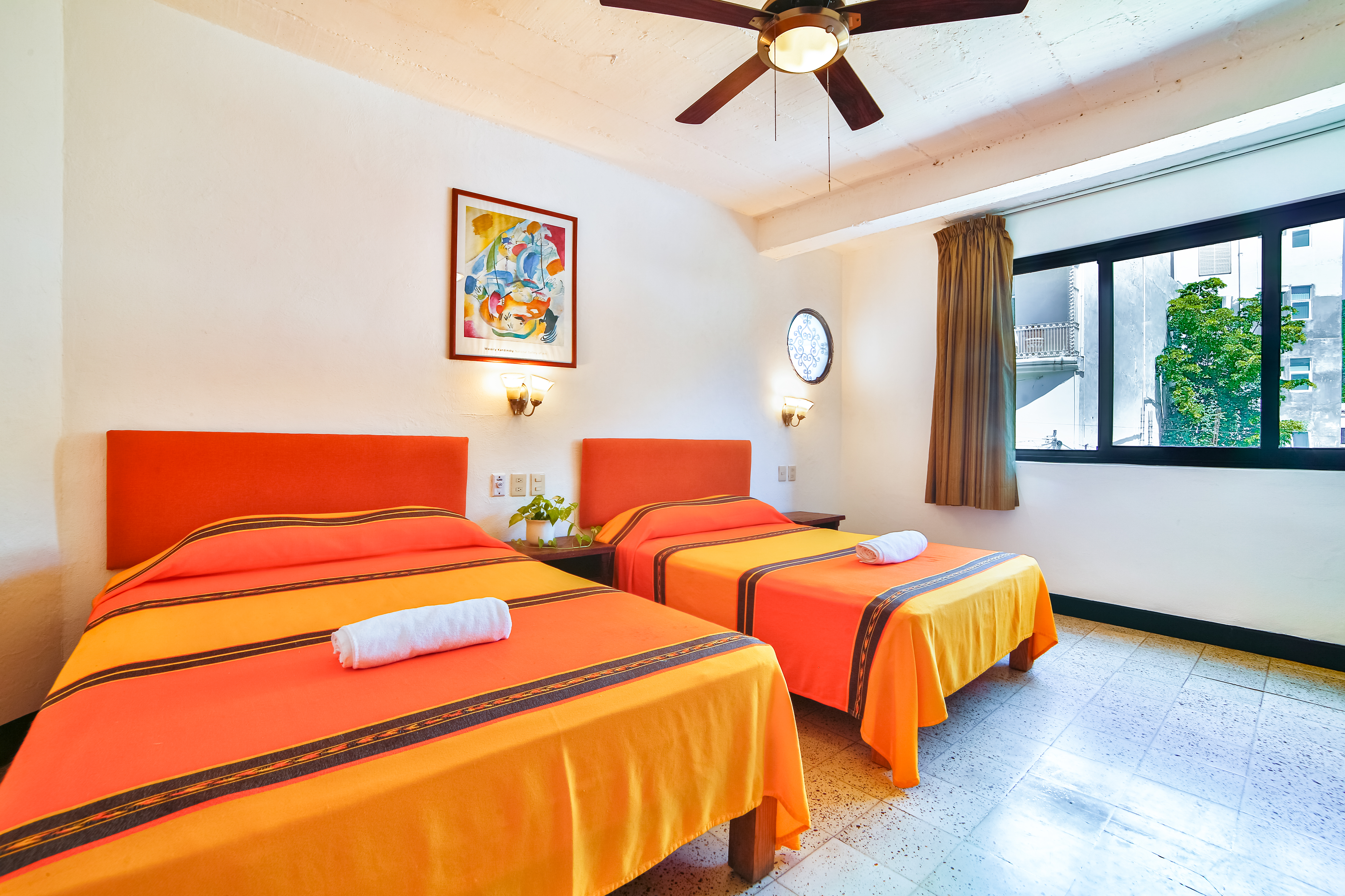 Double Two Double Beds