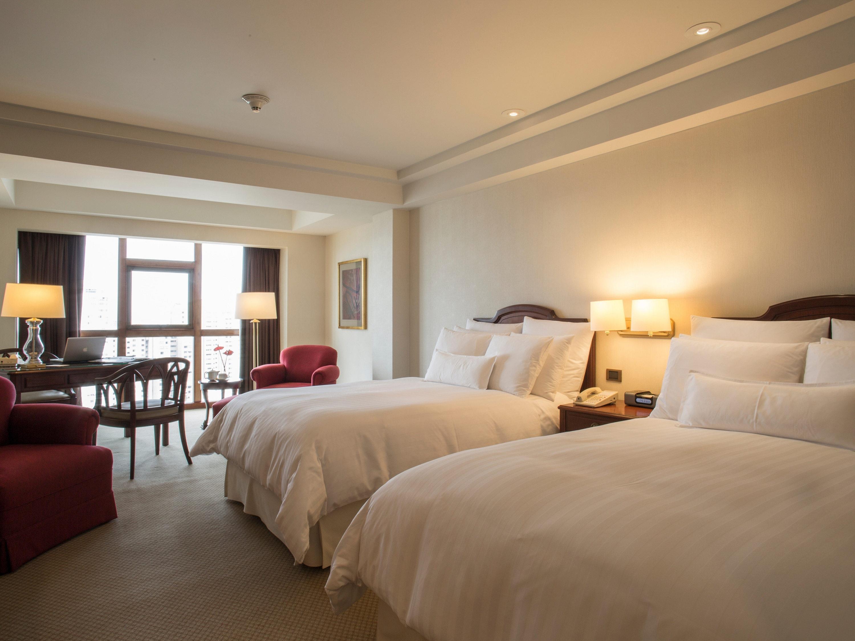 Double City View Two Double Beds