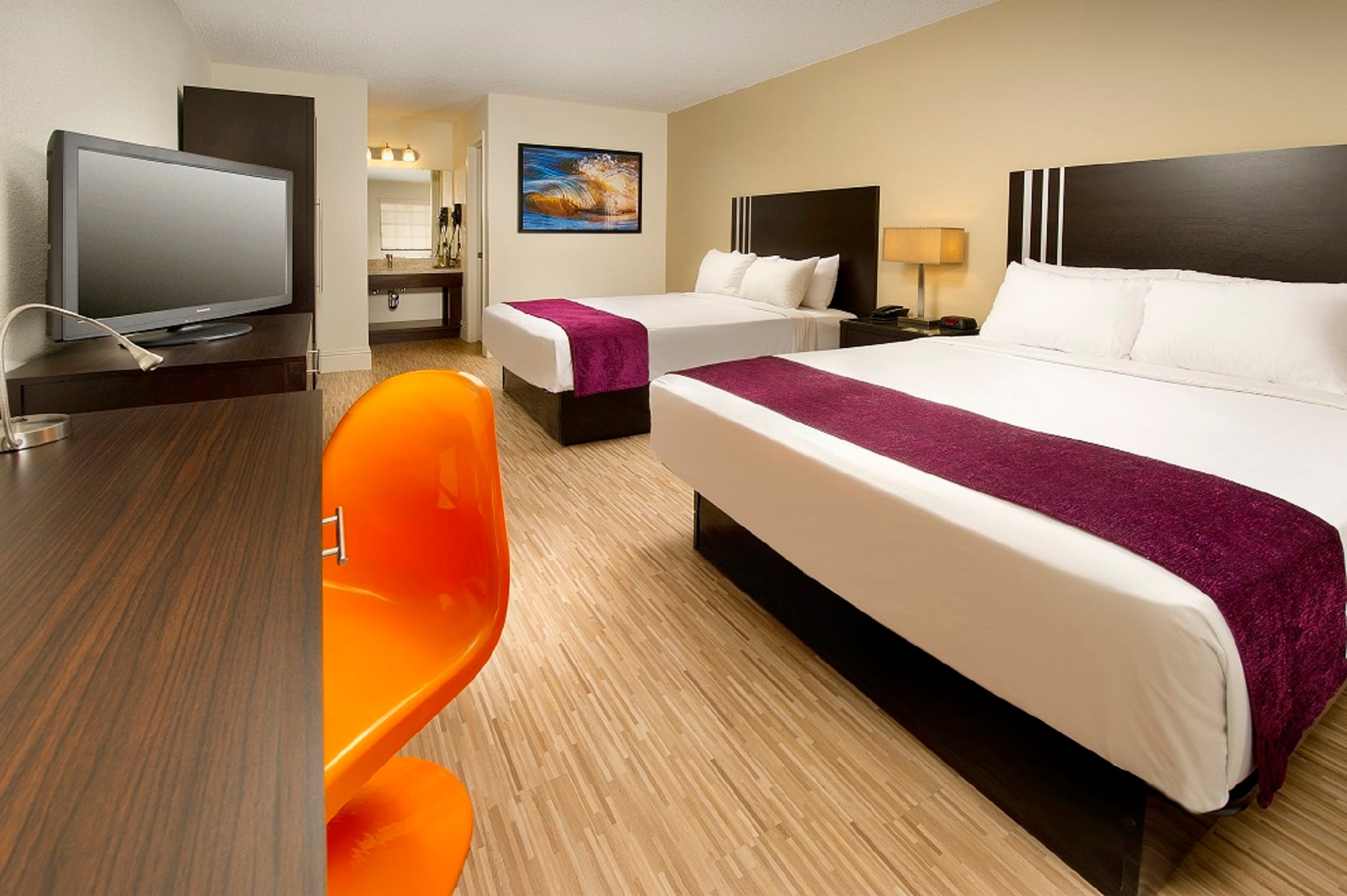 Double Two Queen Beds