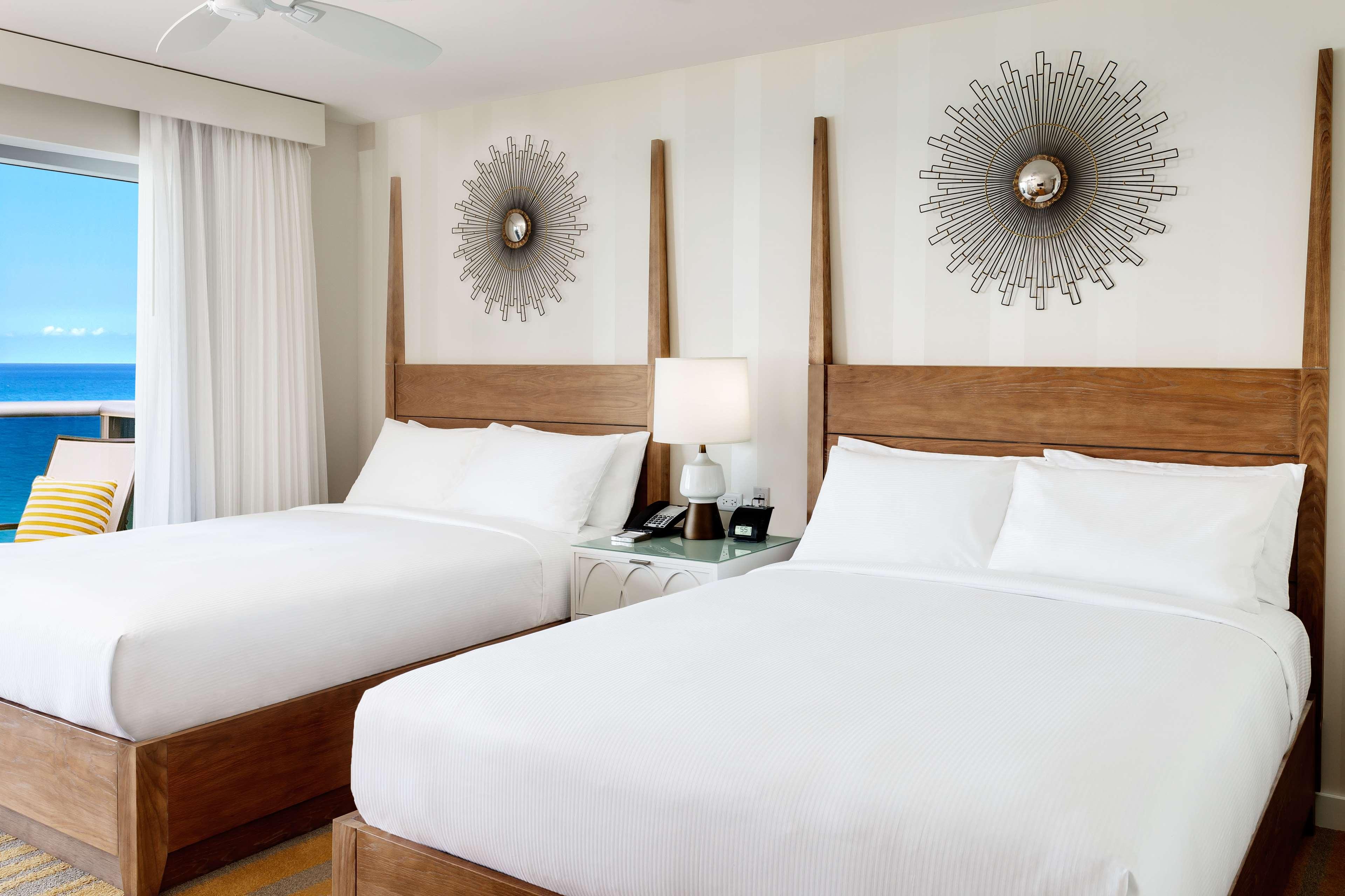 Double Partial Ocean View Two Double Beds