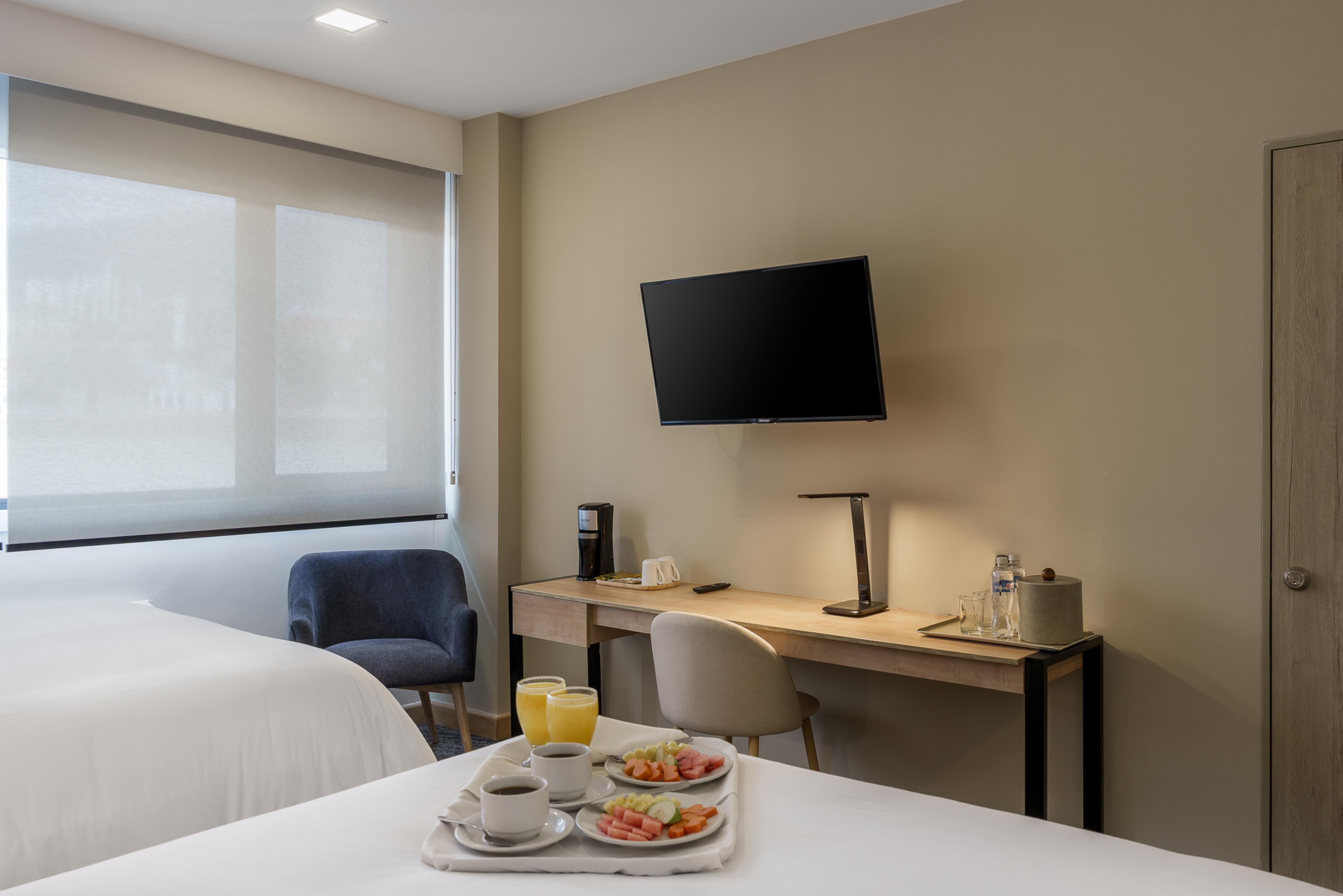 Triple Two Double Beds