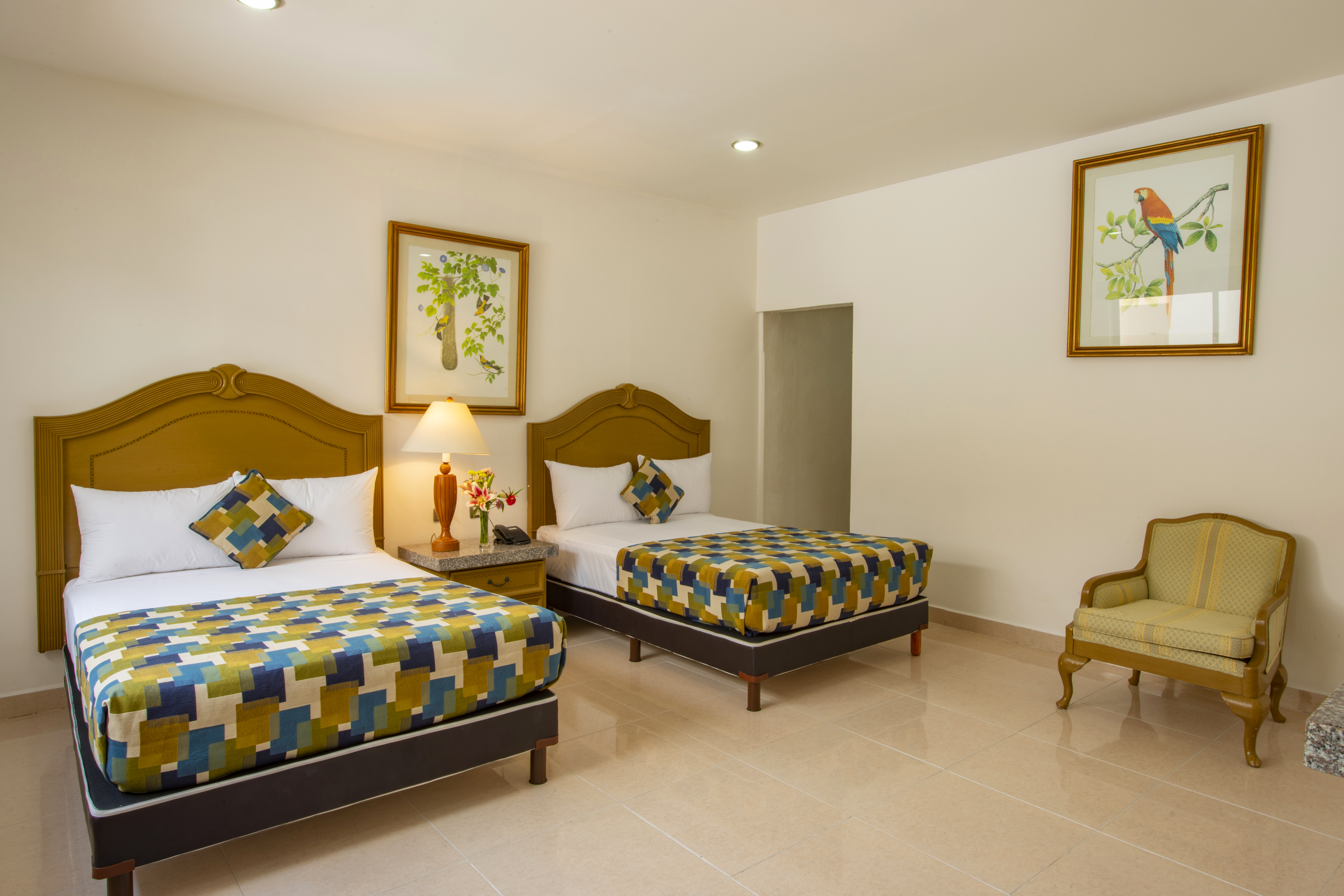 Double Two Double Beds