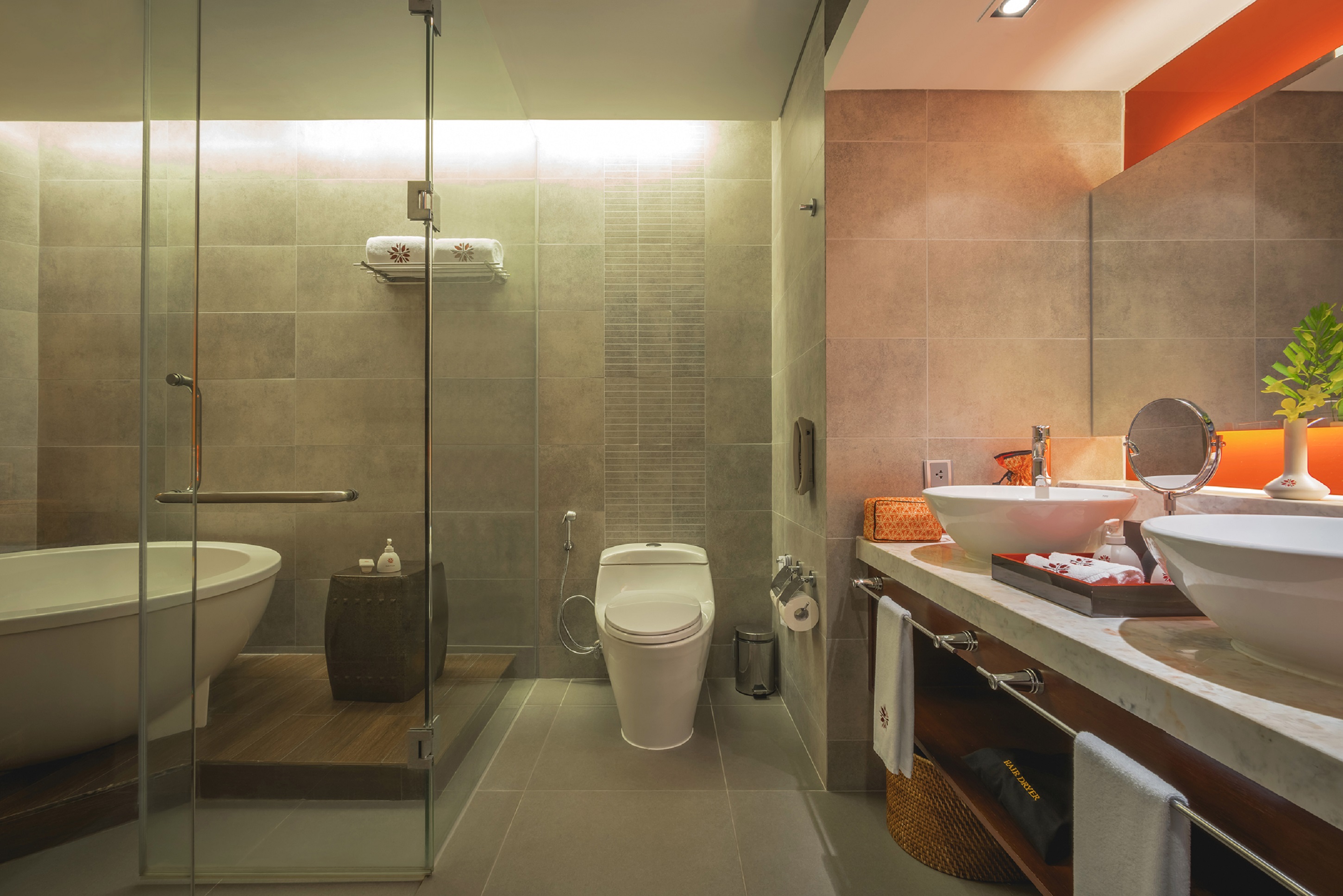 Twin Garden View with Balcony