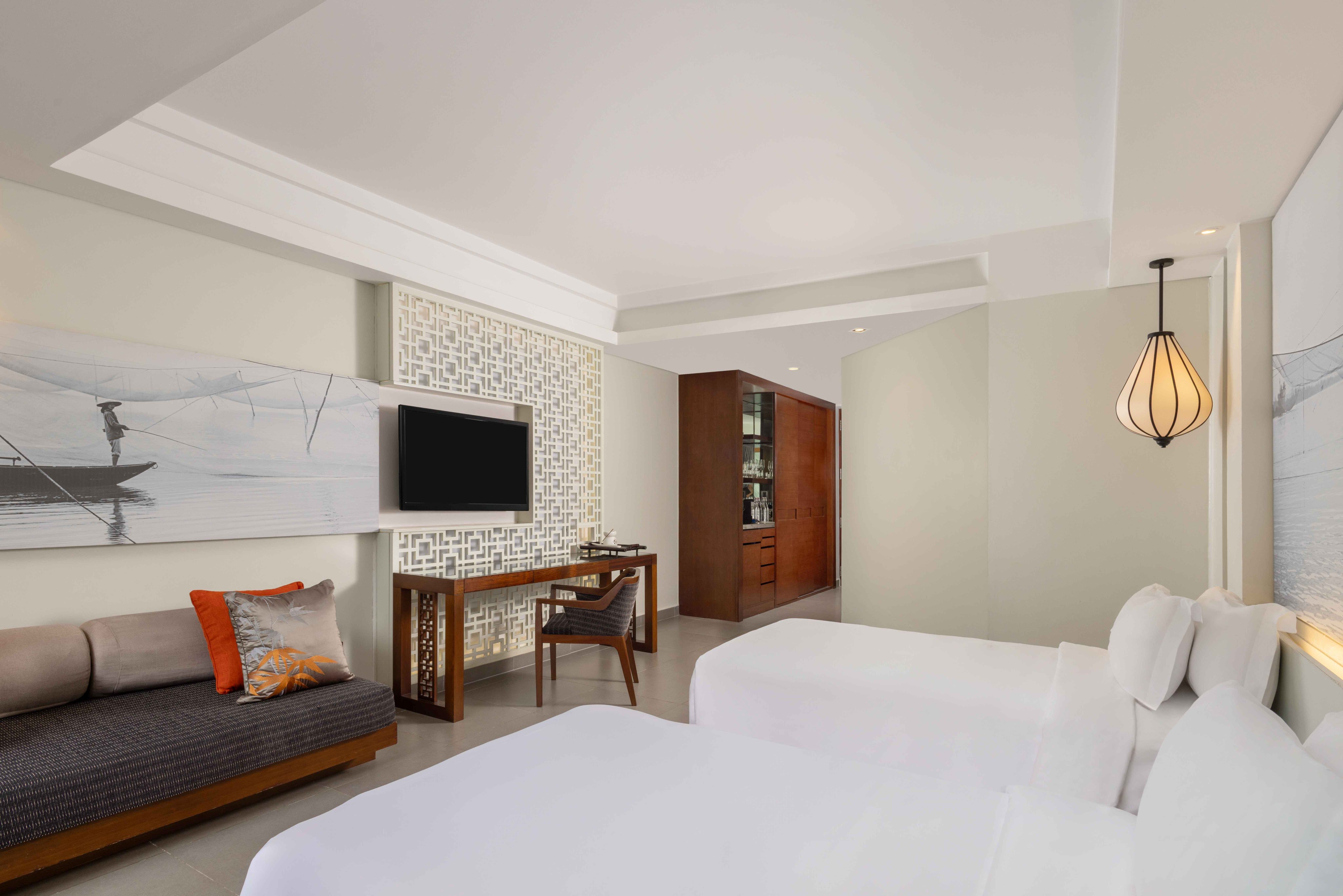 Twin Garden View with Balcony