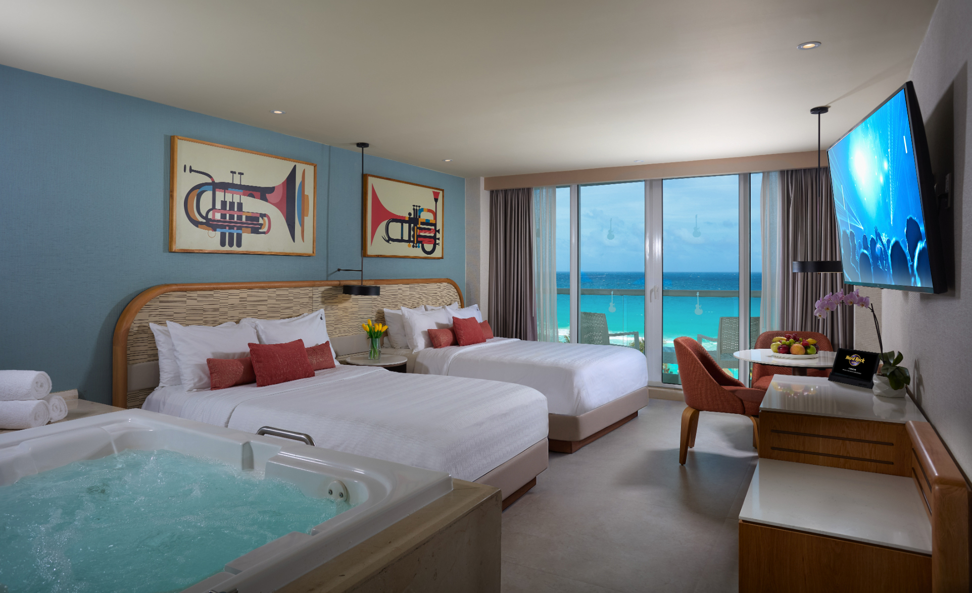 Double Ocean View Two Double Beds