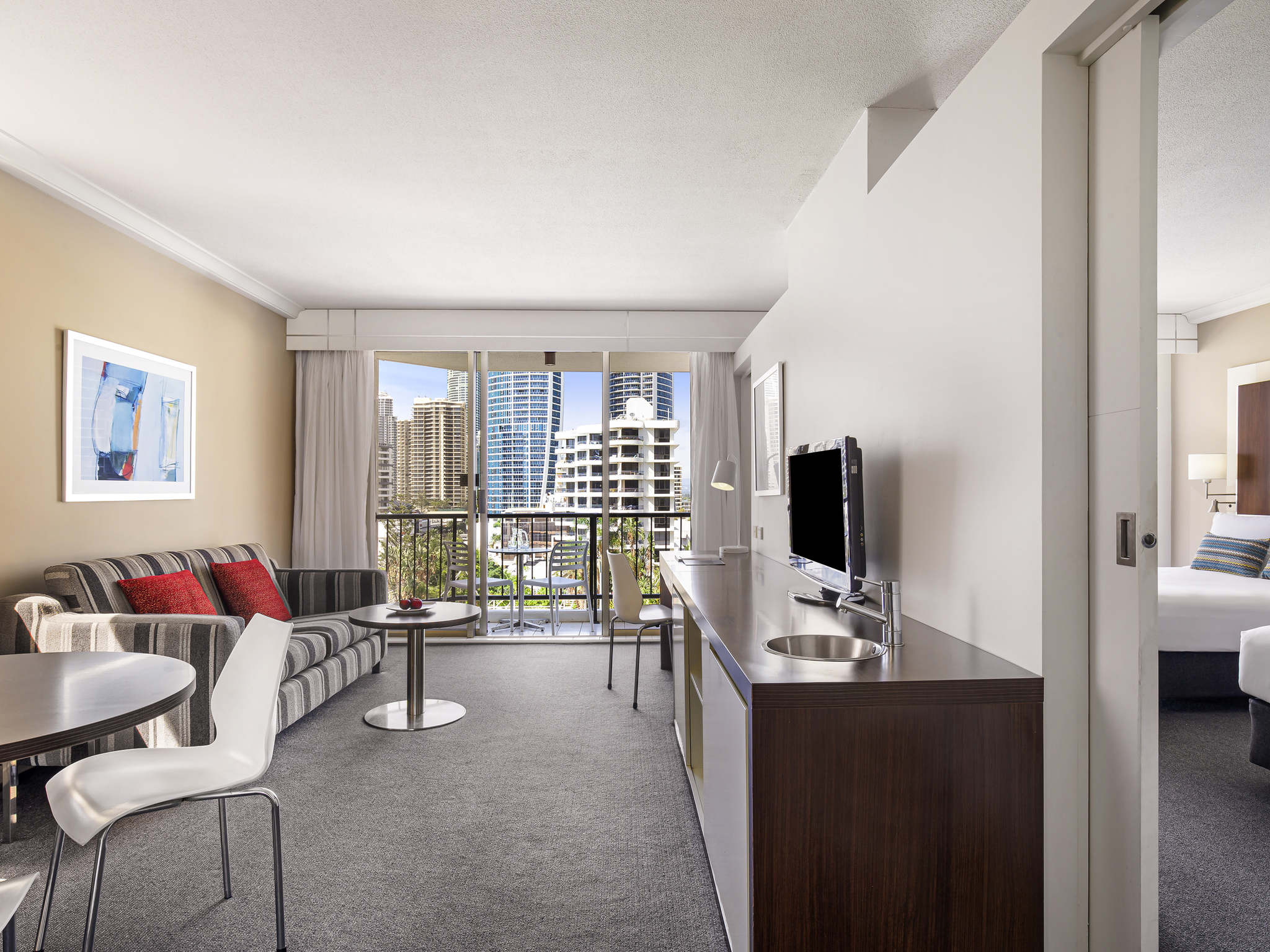 Twin Ocean View Two Double Beds