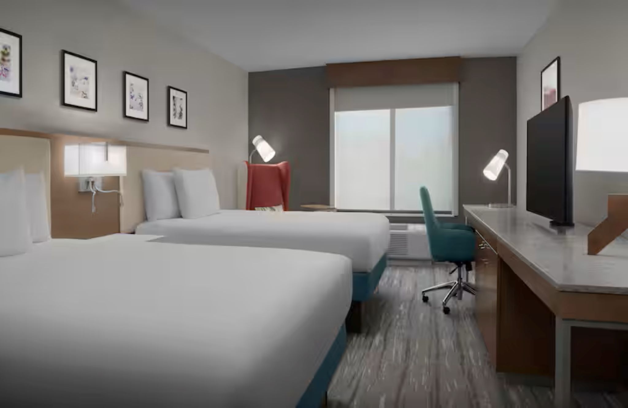 Double Two Queen Beds