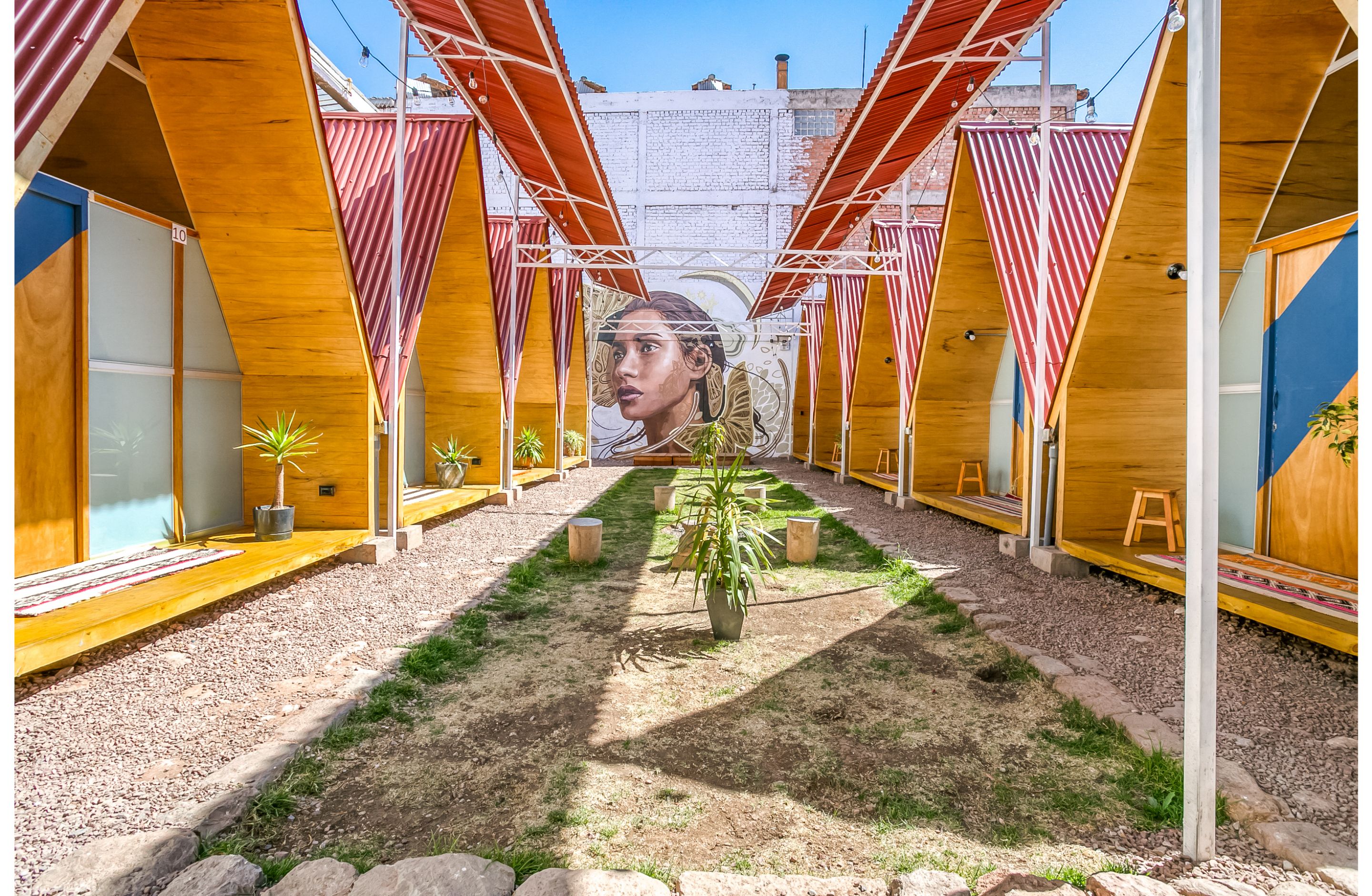 Tent with Shared Bathroom