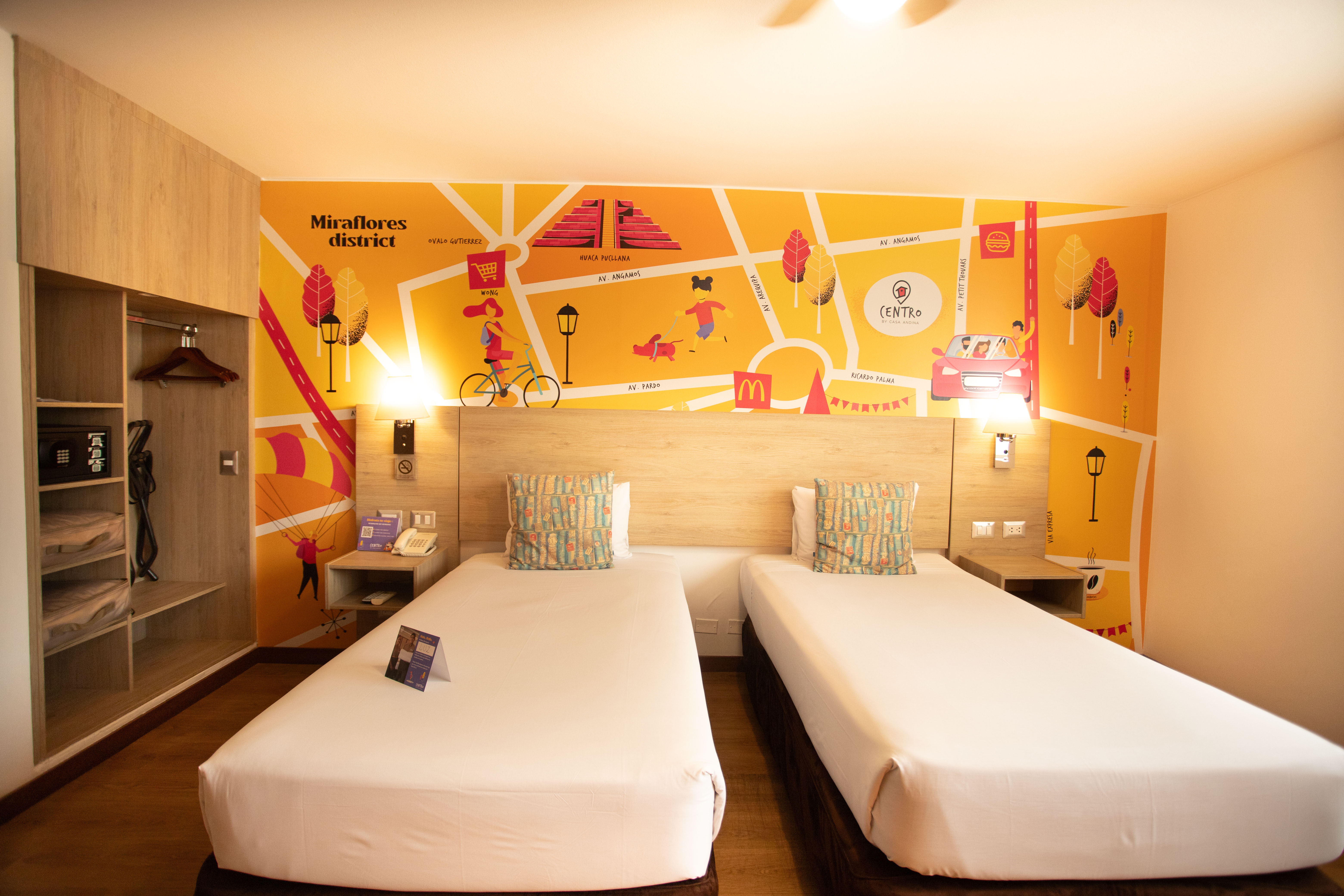 Twin Two Double Beds