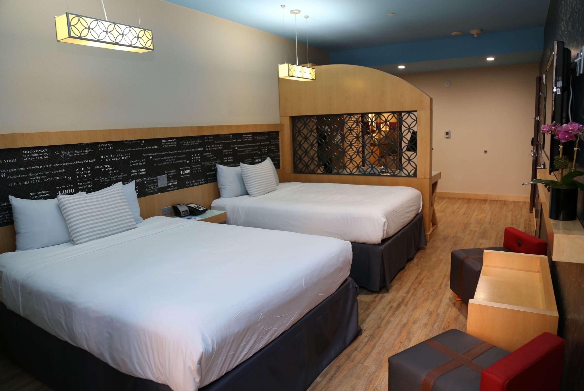 Double Two Queen Beds