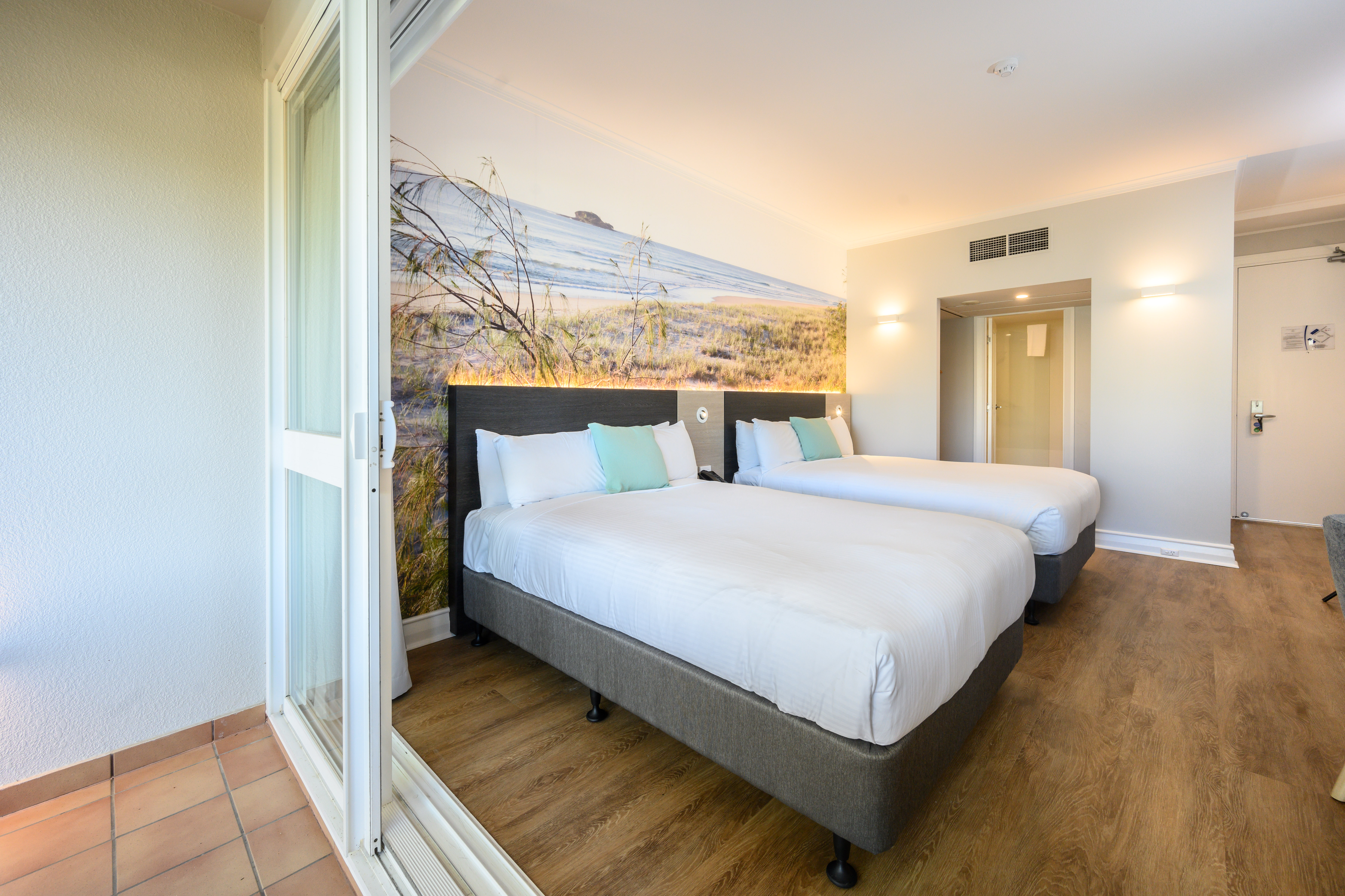 Double Two Double Beds with Views