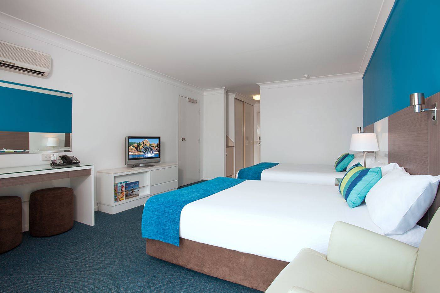 Twin Two Double Beds