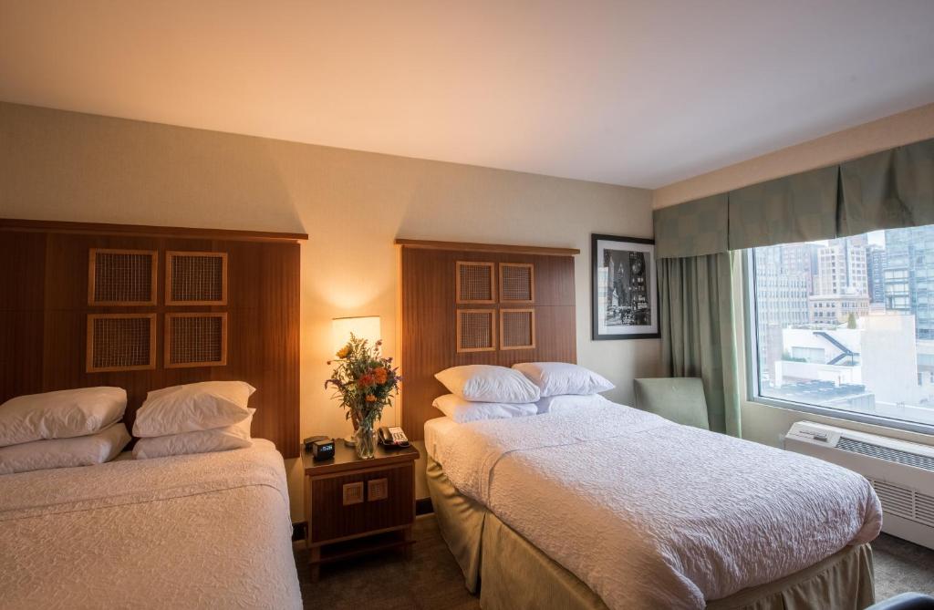 Double City View Two Double Beds