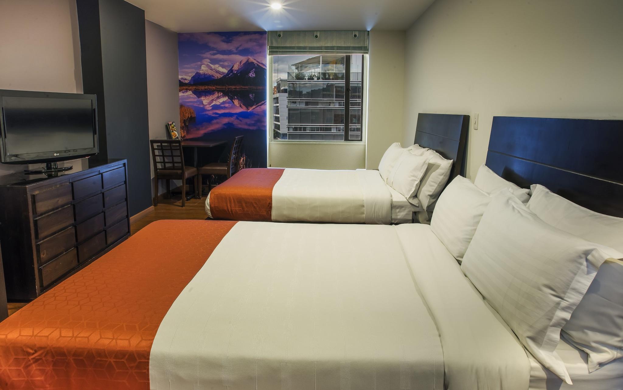 Twin Two Double Beds