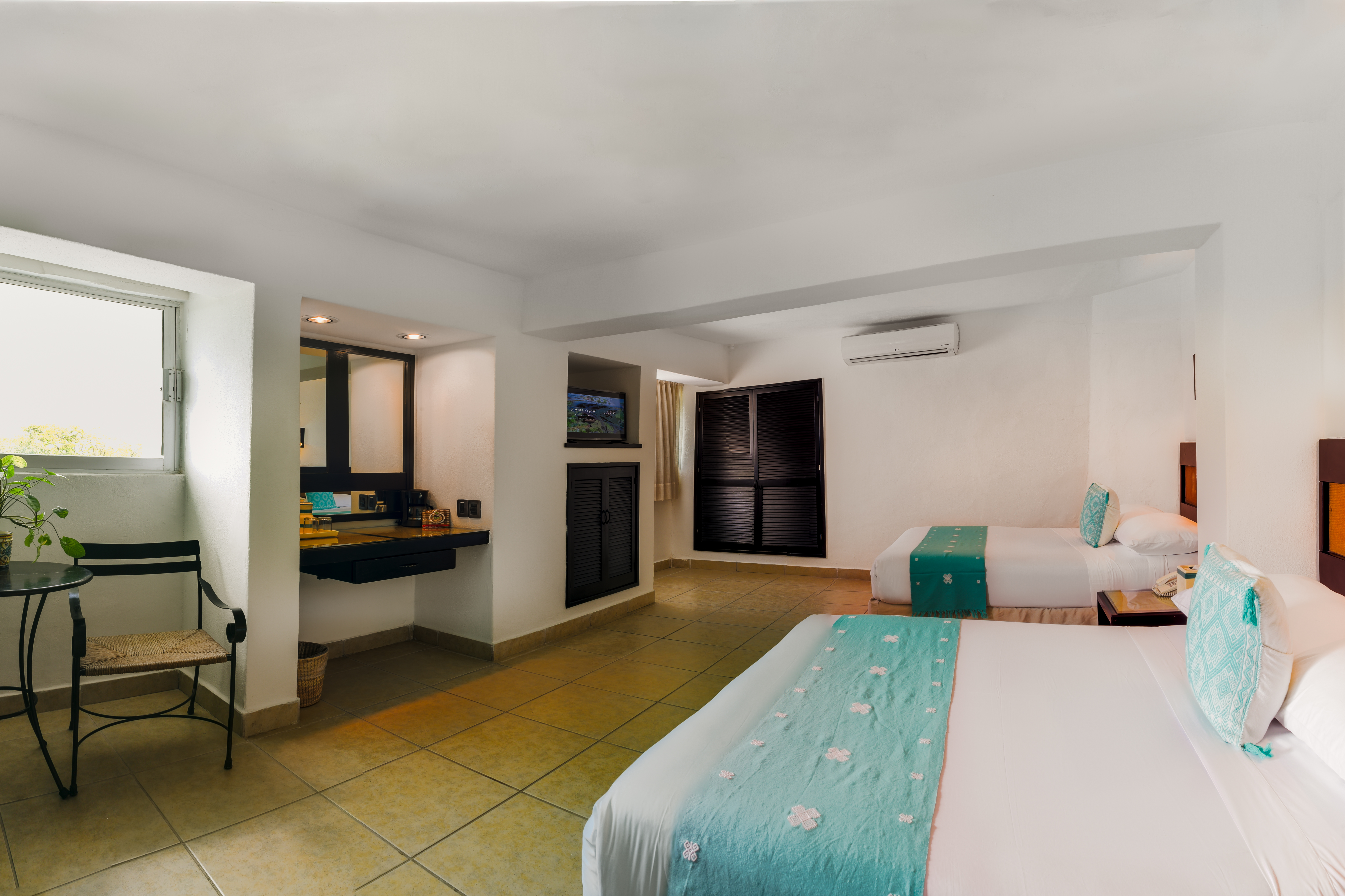 Double Two Double Beds