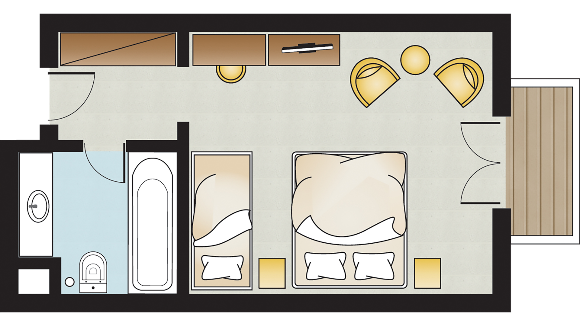 Triple Classic One Bedroom