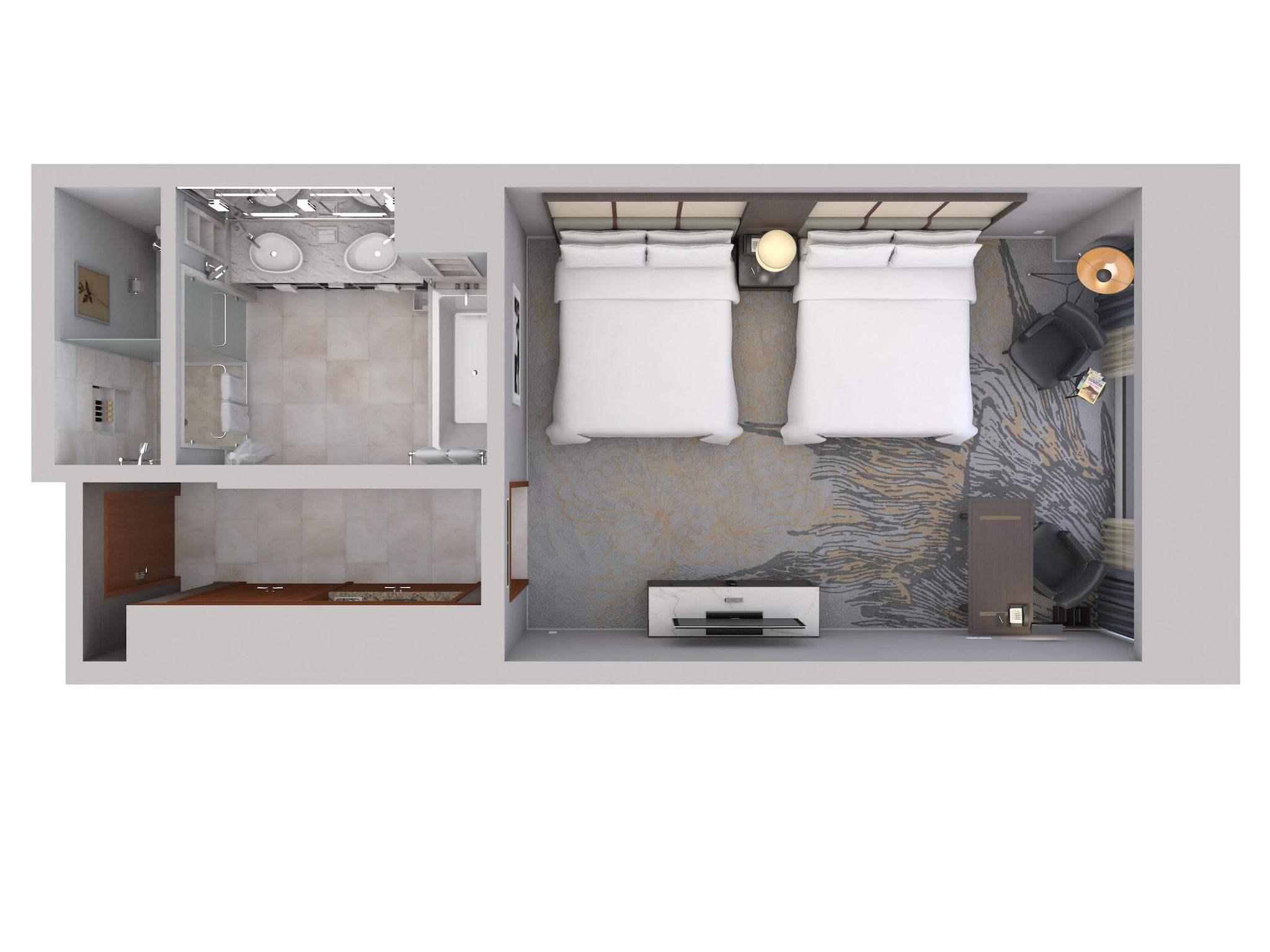 Double Deluxe Two Queen Beds