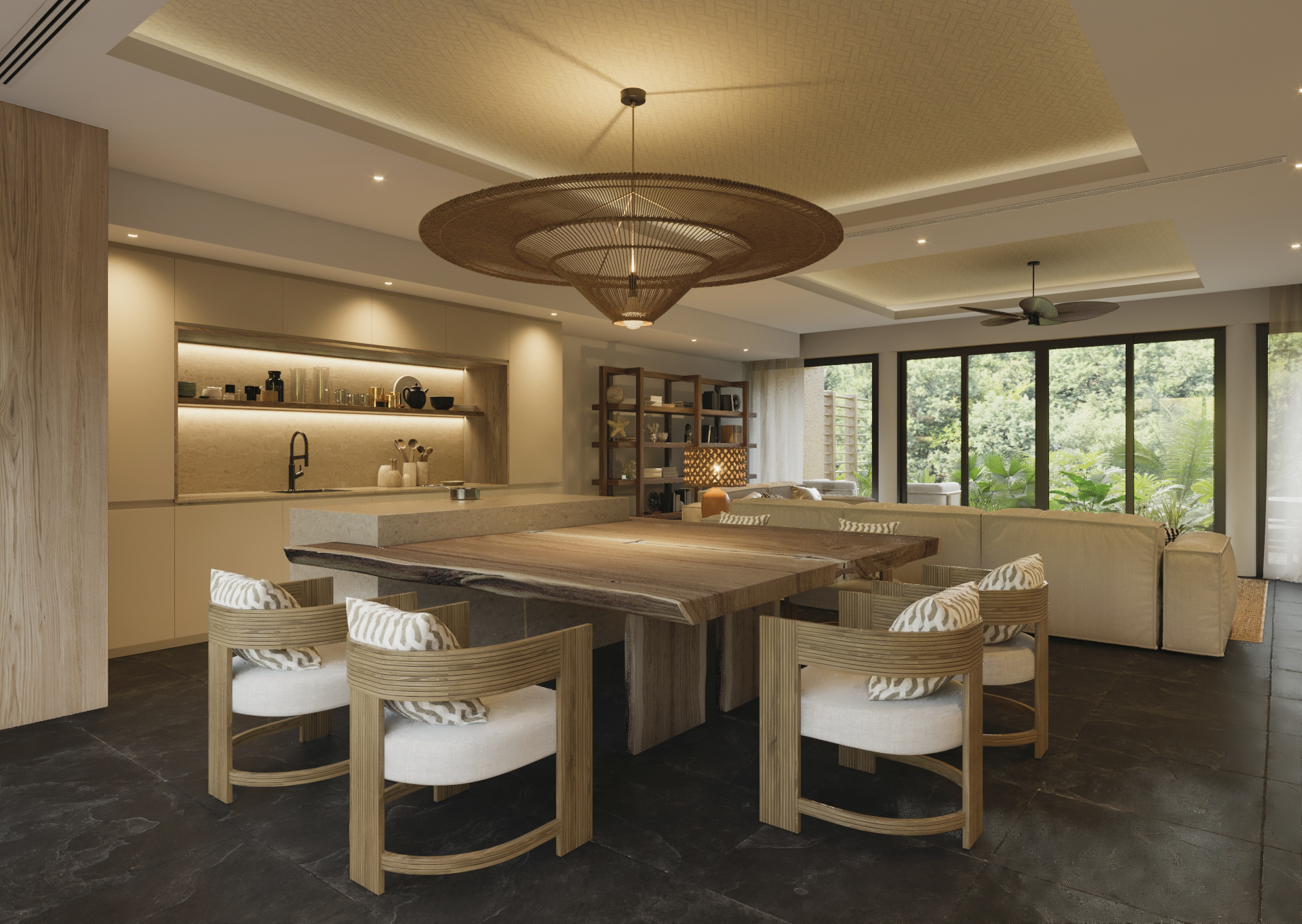 Family Room Three Bedrooms