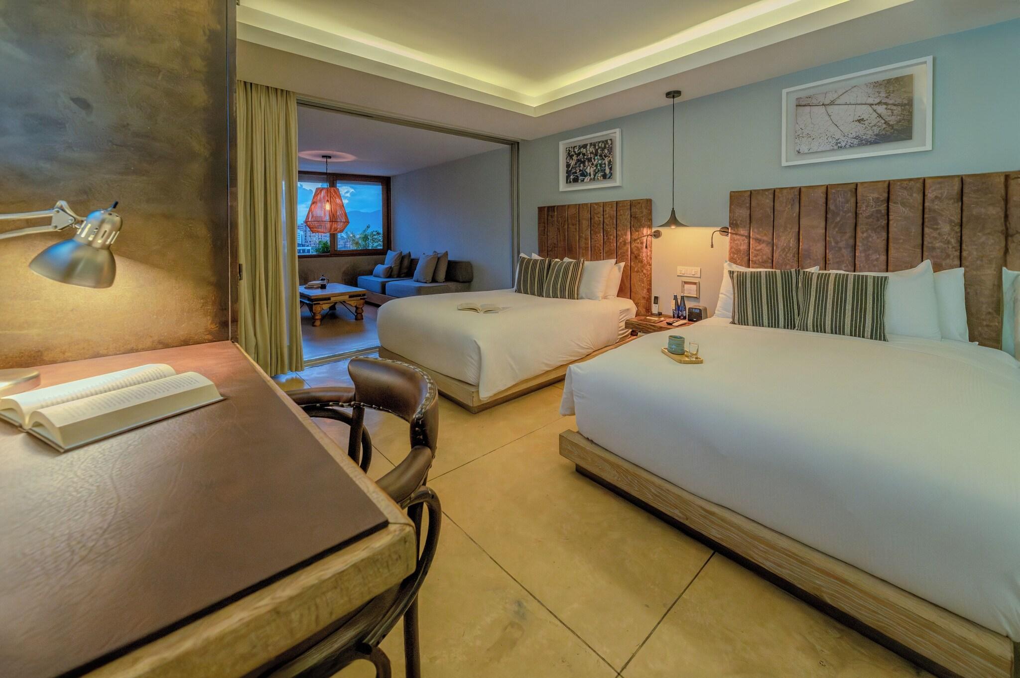 Double Two Double Beds