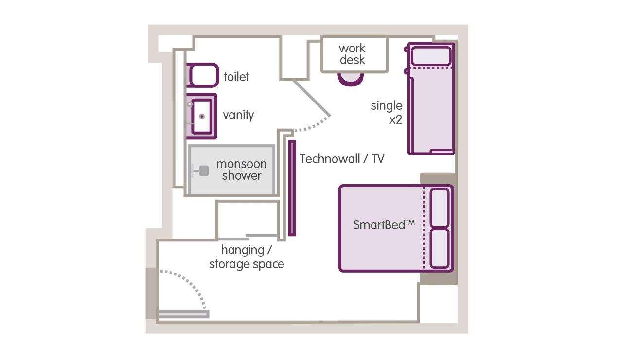 Double Executive Queen Bed